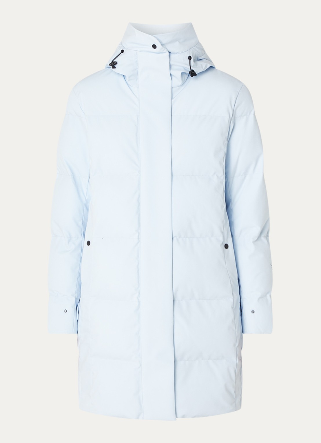 Krakatau Cassini gewatteerde parka met capuchon - voorkant 3 lichtblauw
