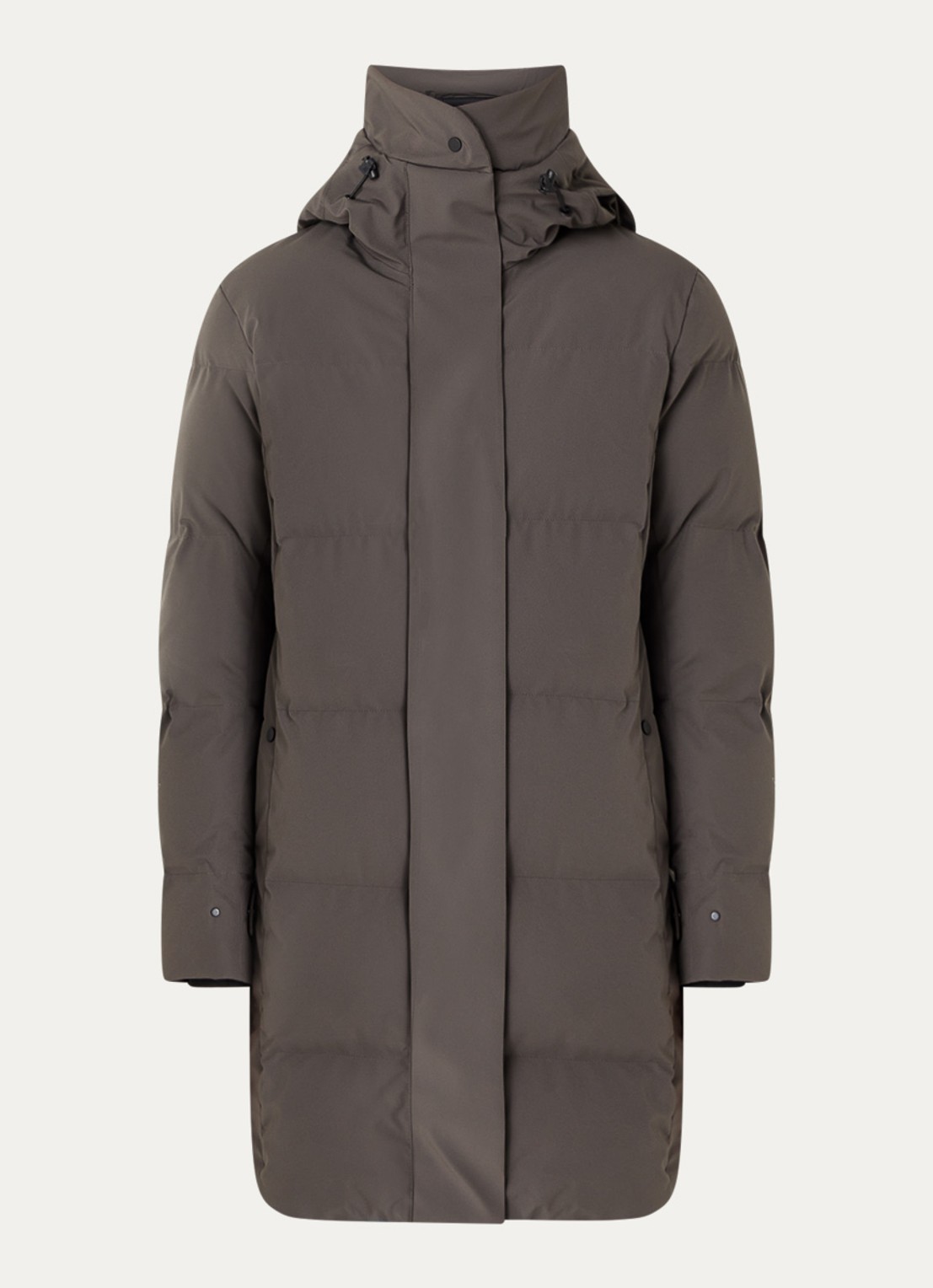 Krakatau Cassini gewatteerde parka met capuchon - voorkant bruin