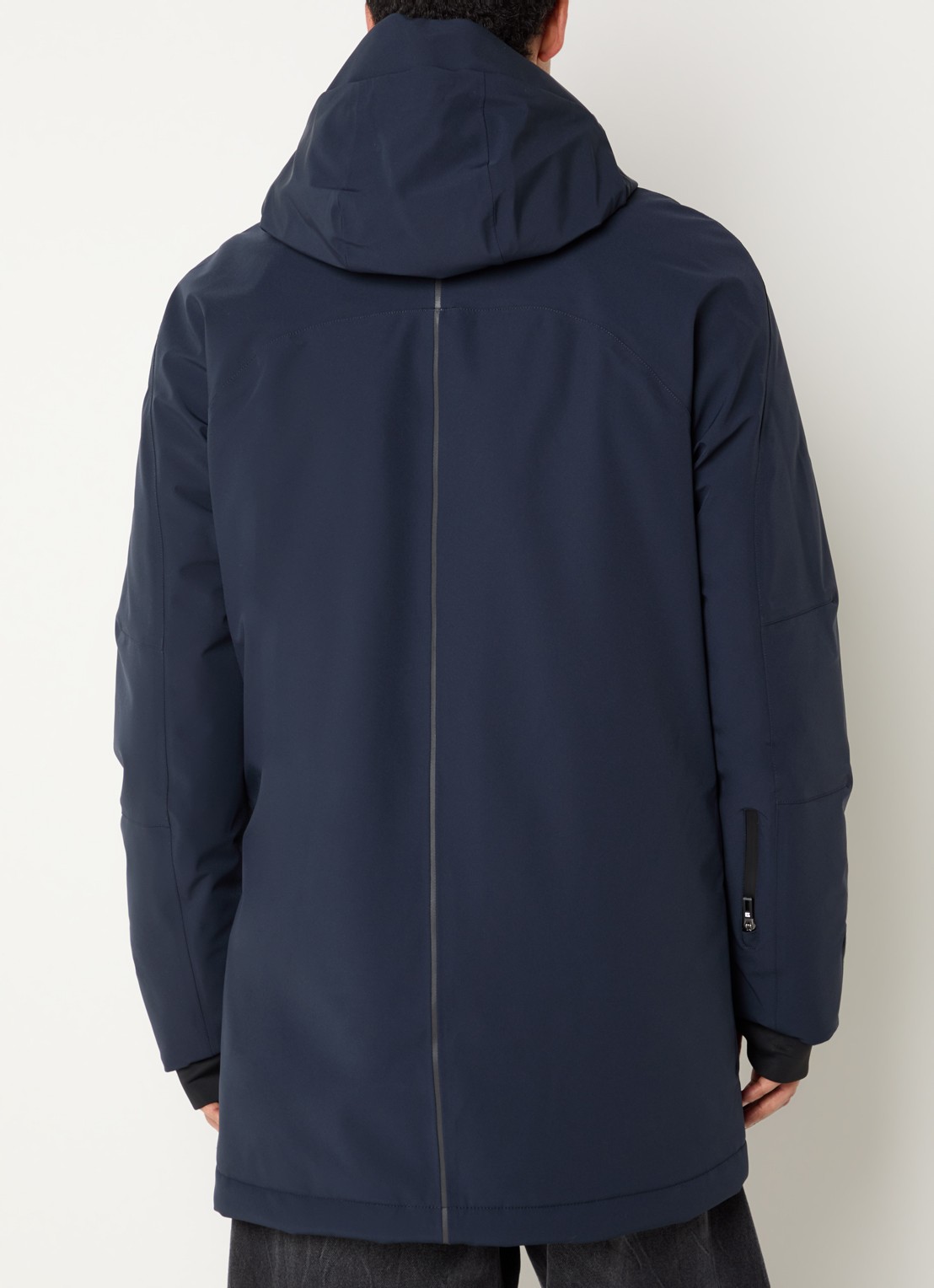 Krakatau Dsup gewatteerde parka met ritszakken  - achterkant 3 donkerblauw