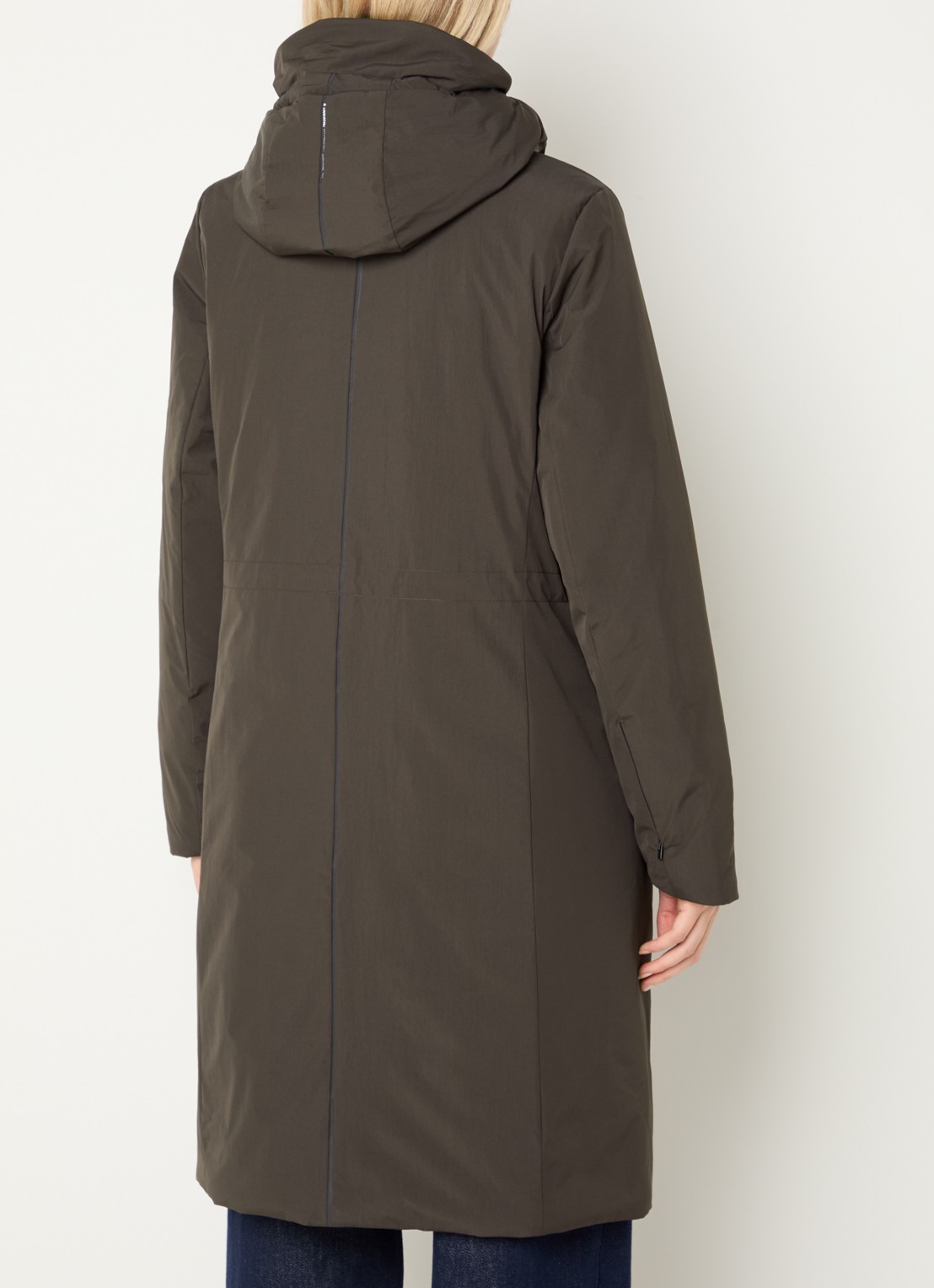Krakatau Gaia gewatteerde parka met capuchon - achterkant 3 bruin
