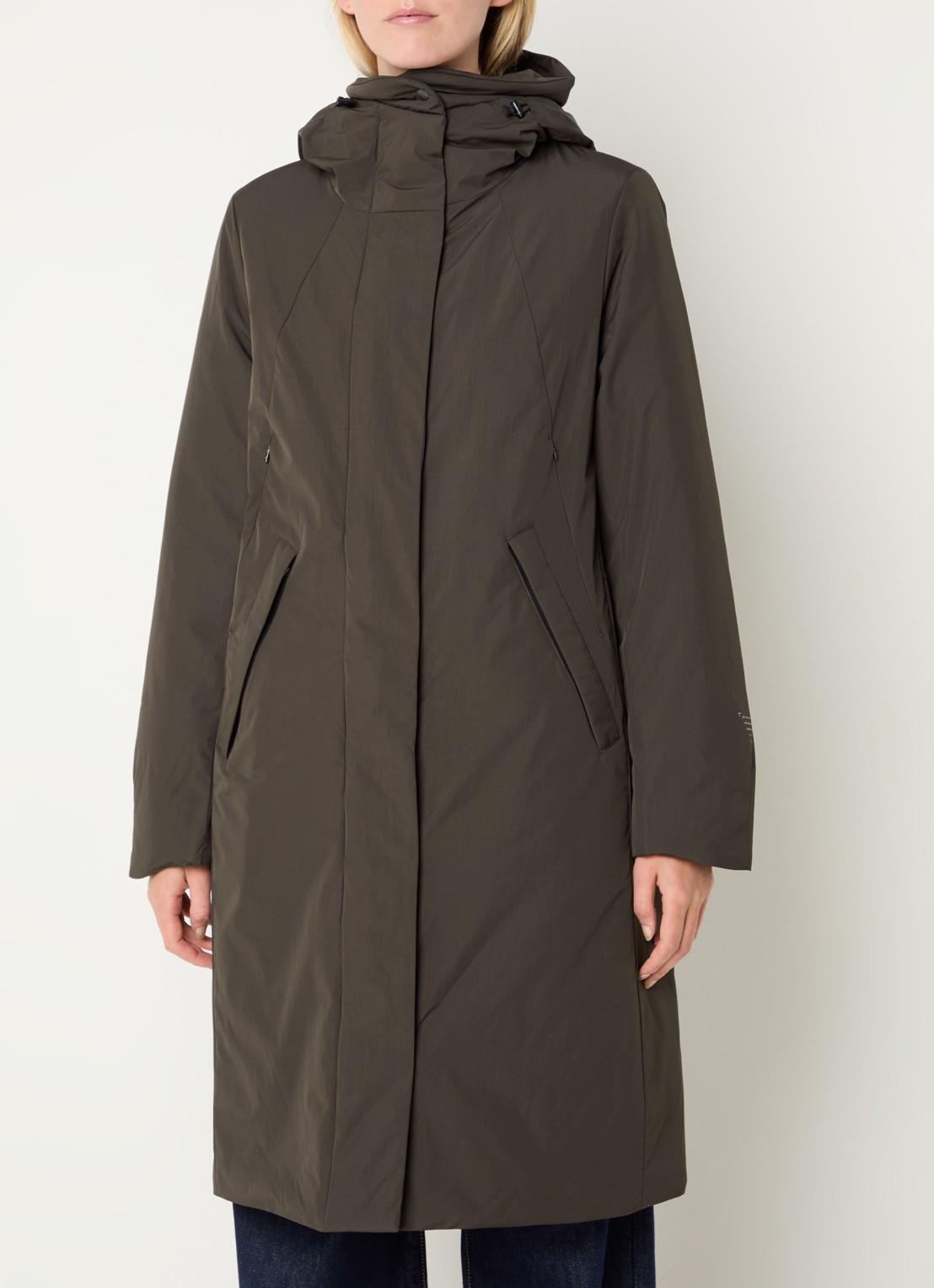 Krakatau Gaia gewatteerde parka met capuchon - detail 4 bruin