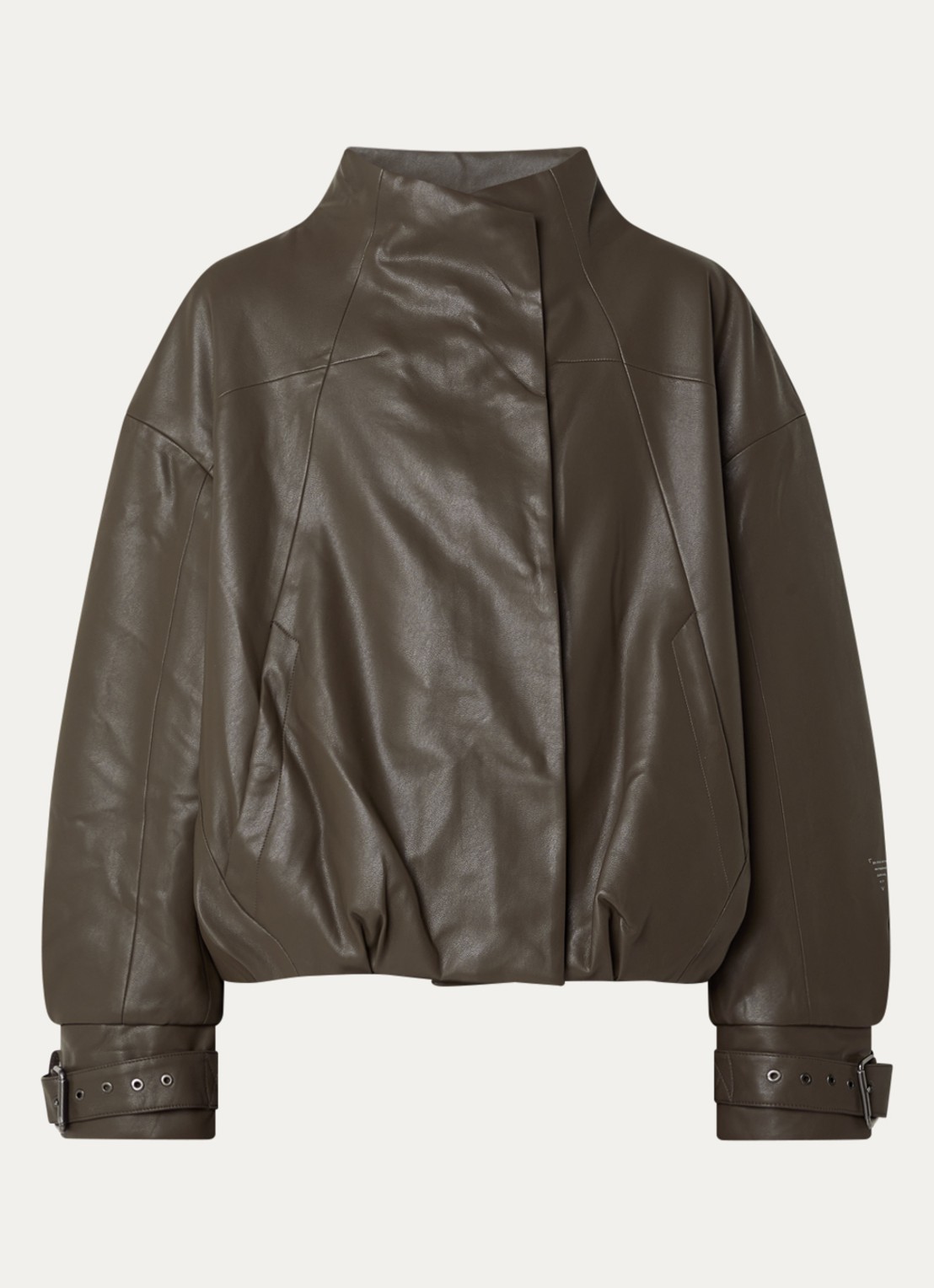 Krakatau Narwaru jack van imitatieleer met waterafstotende coating - voorkant paars