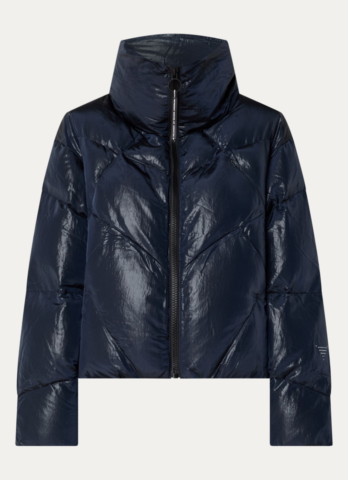 Krakatau Nebula puffer jack met glanzende finish - voorkant 2 donkerblauw