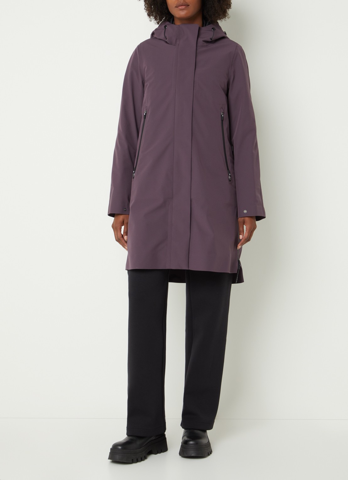 Krakatau Planck gewatteerde parka met donsvulling en capuchon - detail 5 paars