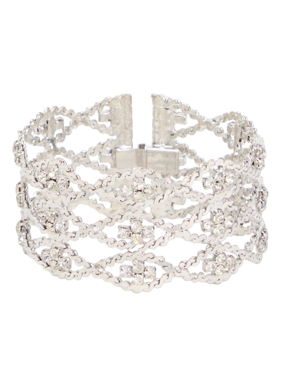 Kroonjuweeltjes Chypre armband verzilverd - voorkant 3 zilver