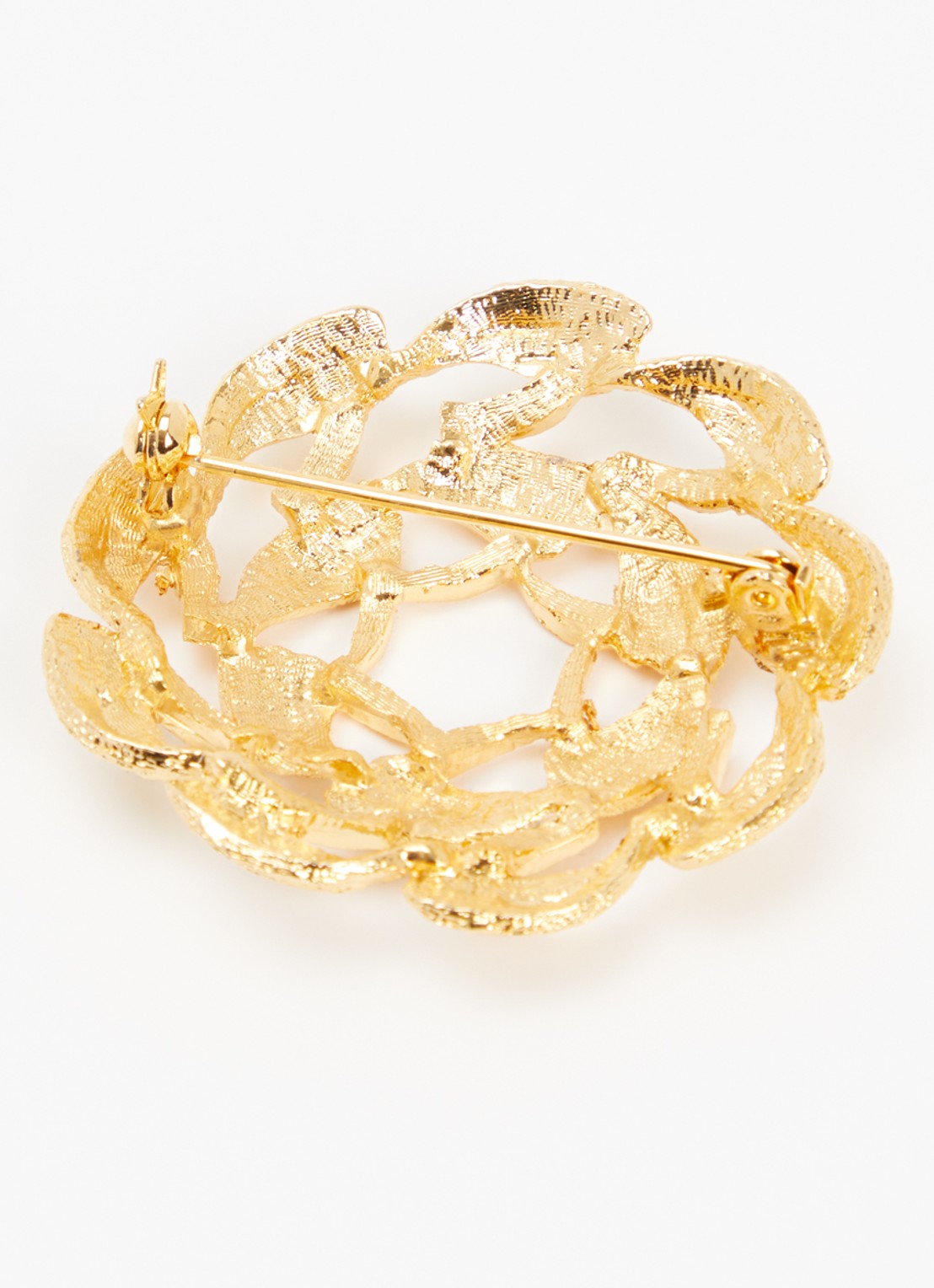 Kroonjuweeltjes Guirlande broche verguld - detail goud