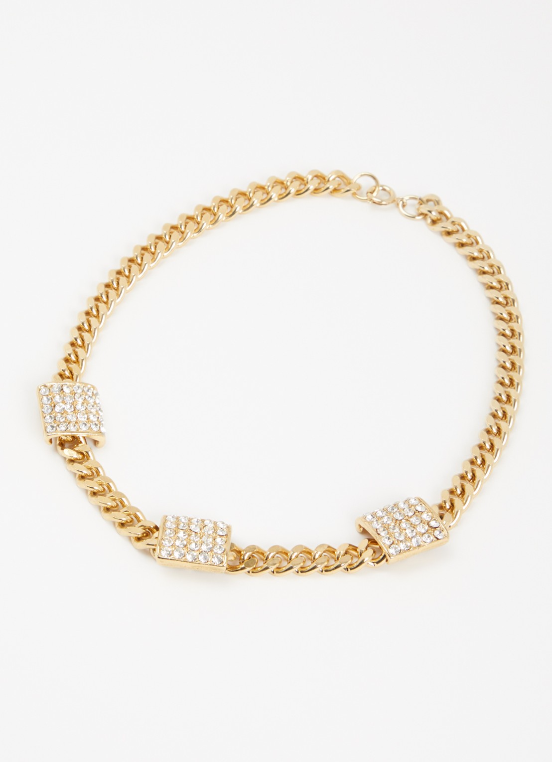 Kroonjuweeltjes Monaco ketting verguld - detail goud