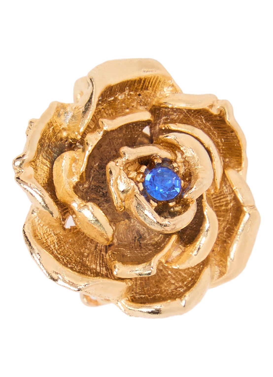 Kroonjuweeltjes Petite Roos broche - voorkant 3 goud