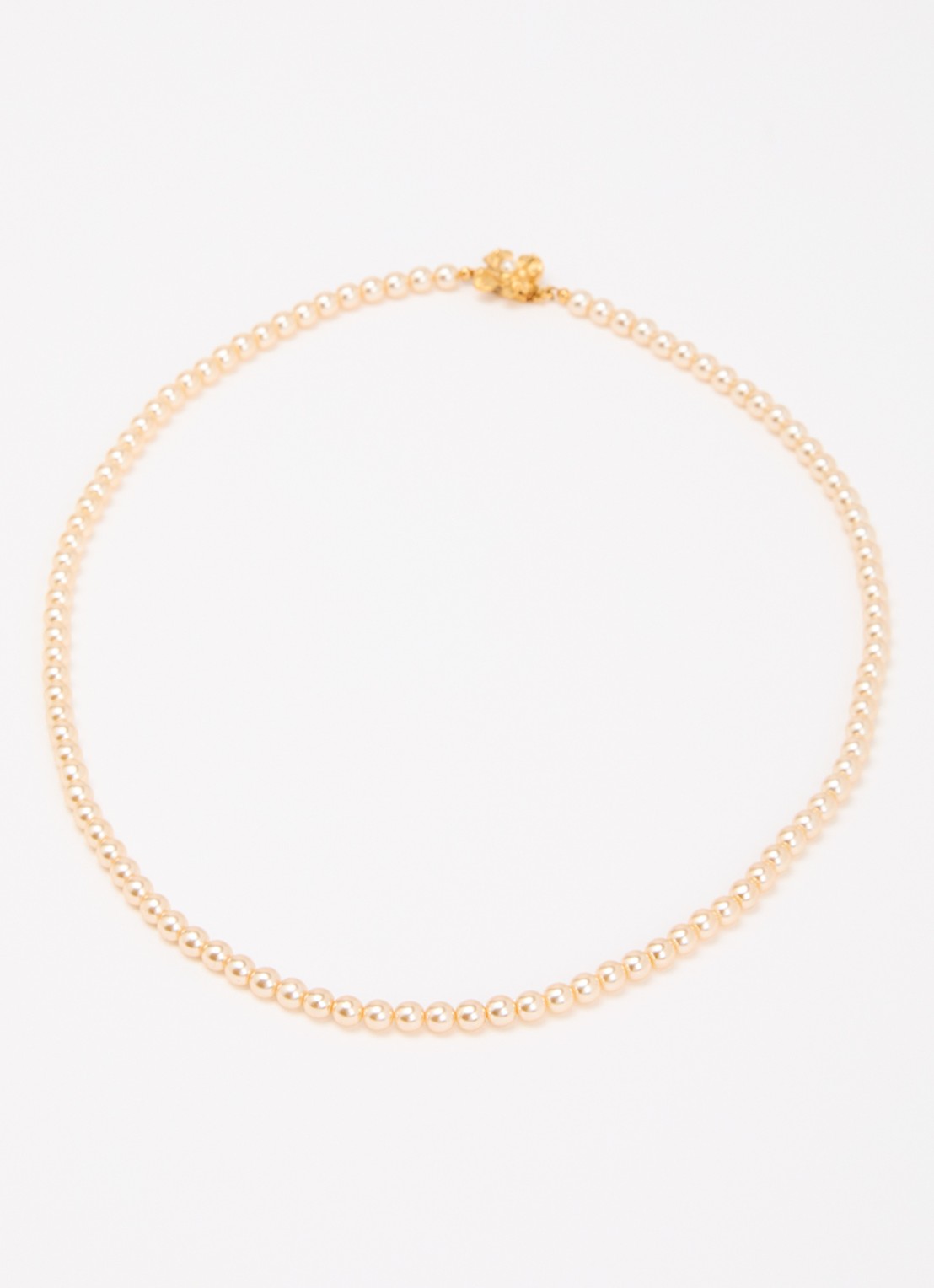 Kroonjuweeltjes Sophia ketting verguld - detail parelmoer
