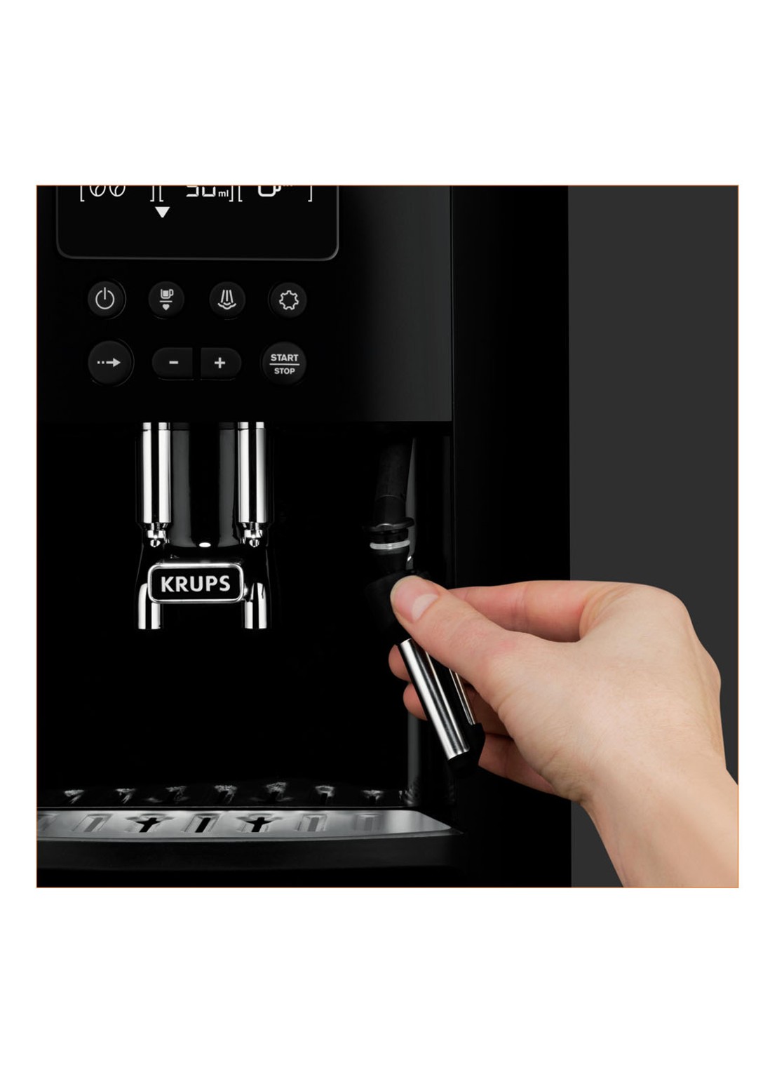 Krups Arabica espressomachine EA8100 - detail 4 zwart