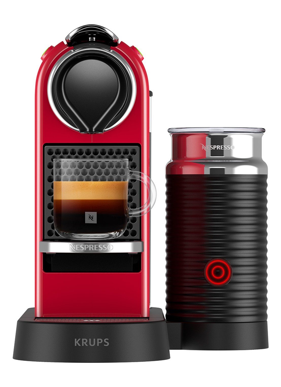 Krups CitiZ & Milk Nespresso machine - detail 5 kersenrood