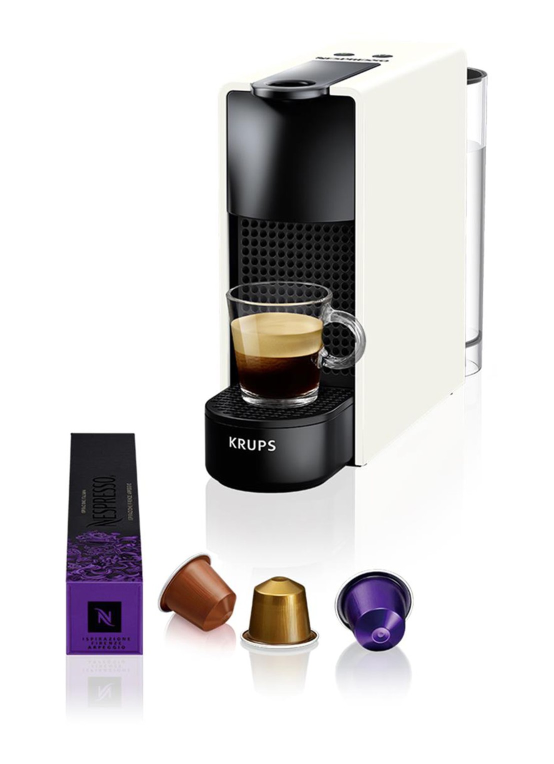 Krups Essenza Mini Nespresso machine XN1101 - voorkant 6 wit