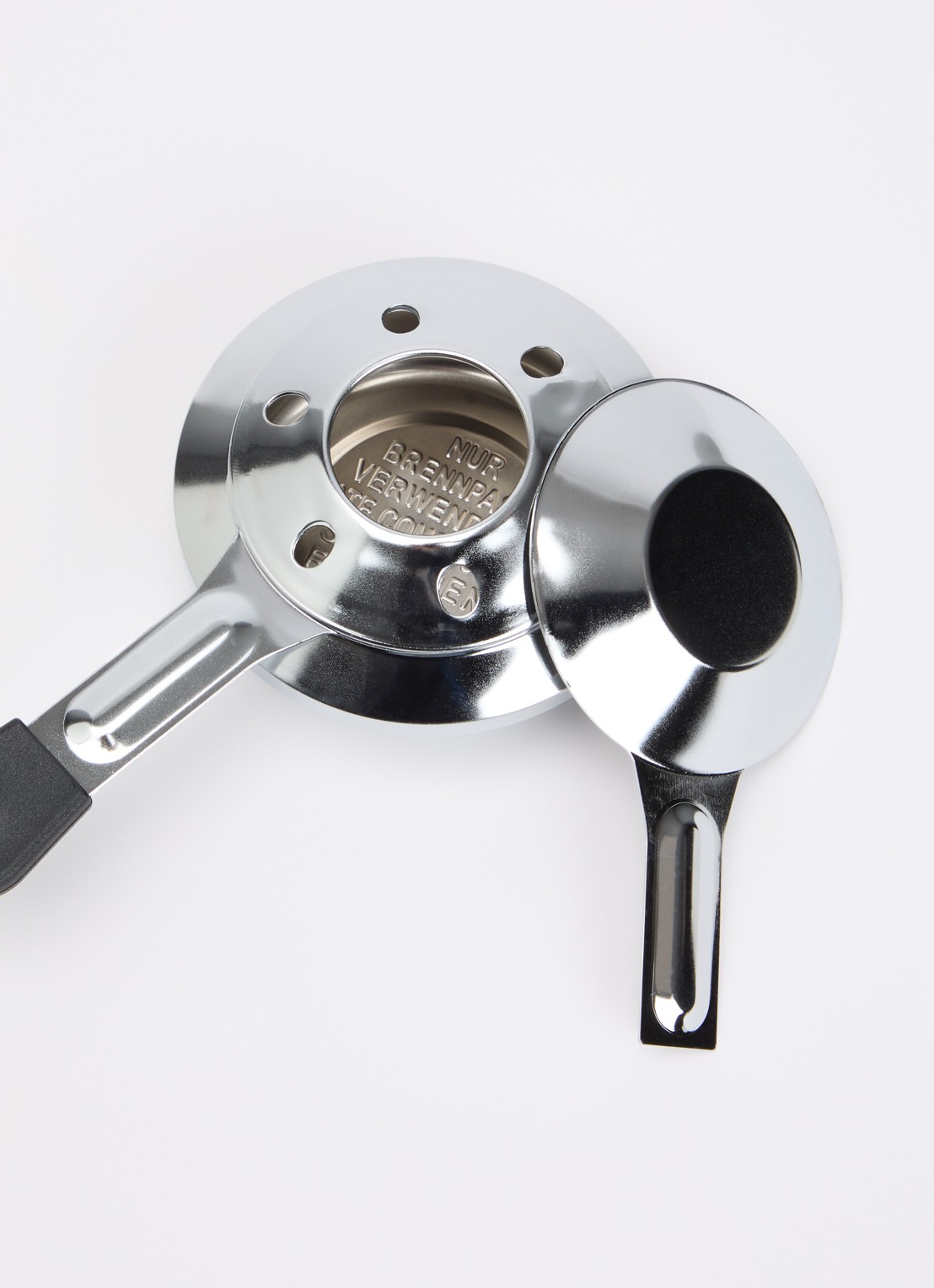 Kuhn Rikon Fondue pasta brander  - voorkant 2 zilver