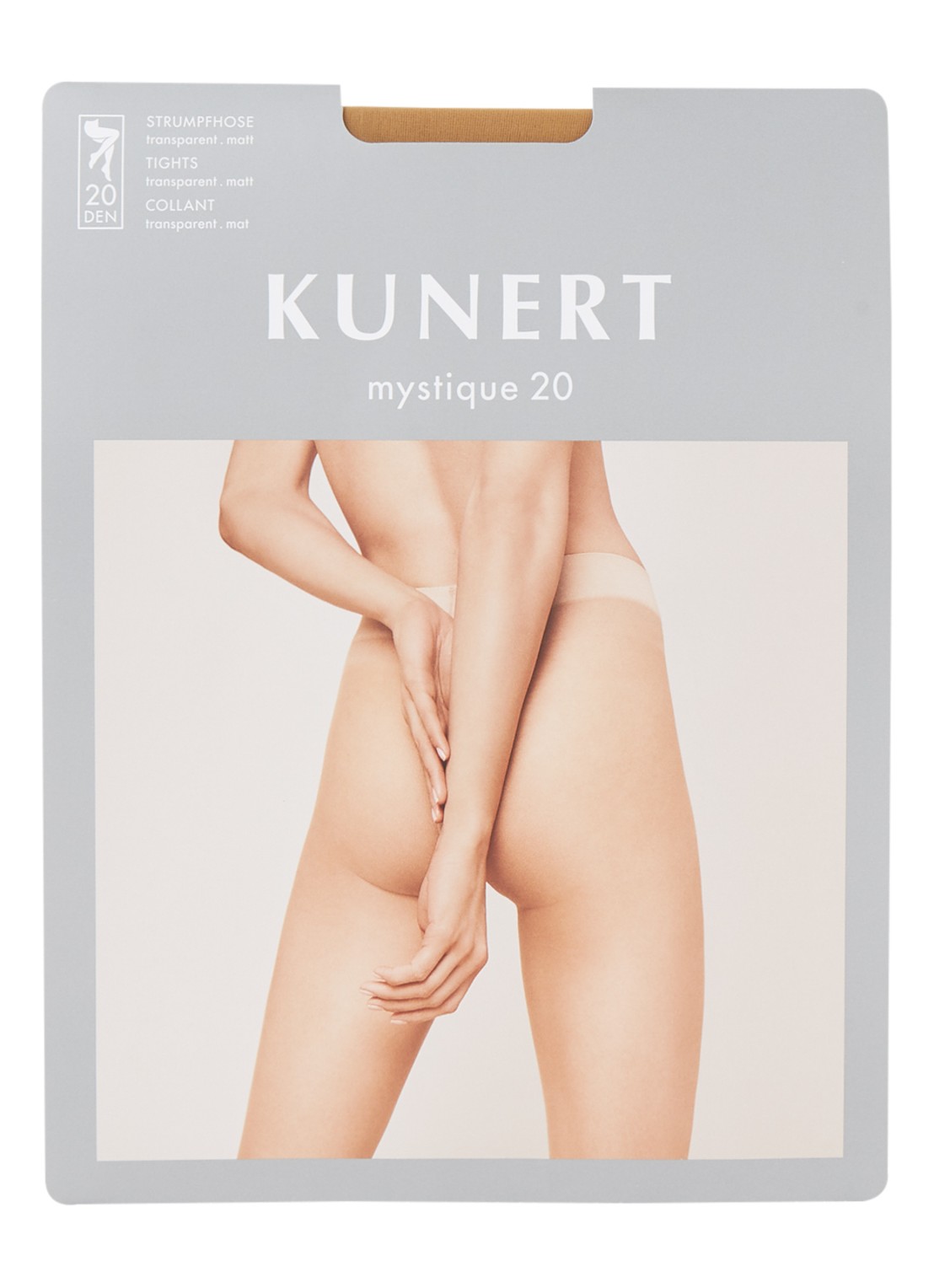 Kunert Mystique panty in 20 denier - voorkant beige
