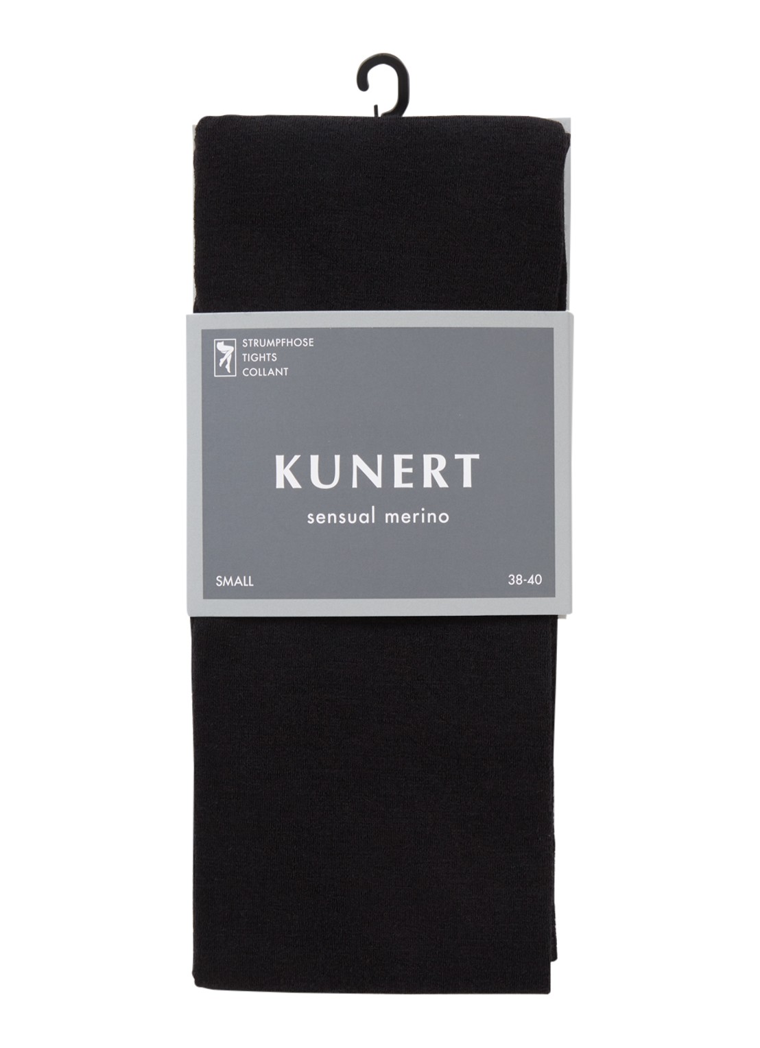 Kunert Sensual maillot in scheerwolblend - voorkant zwart