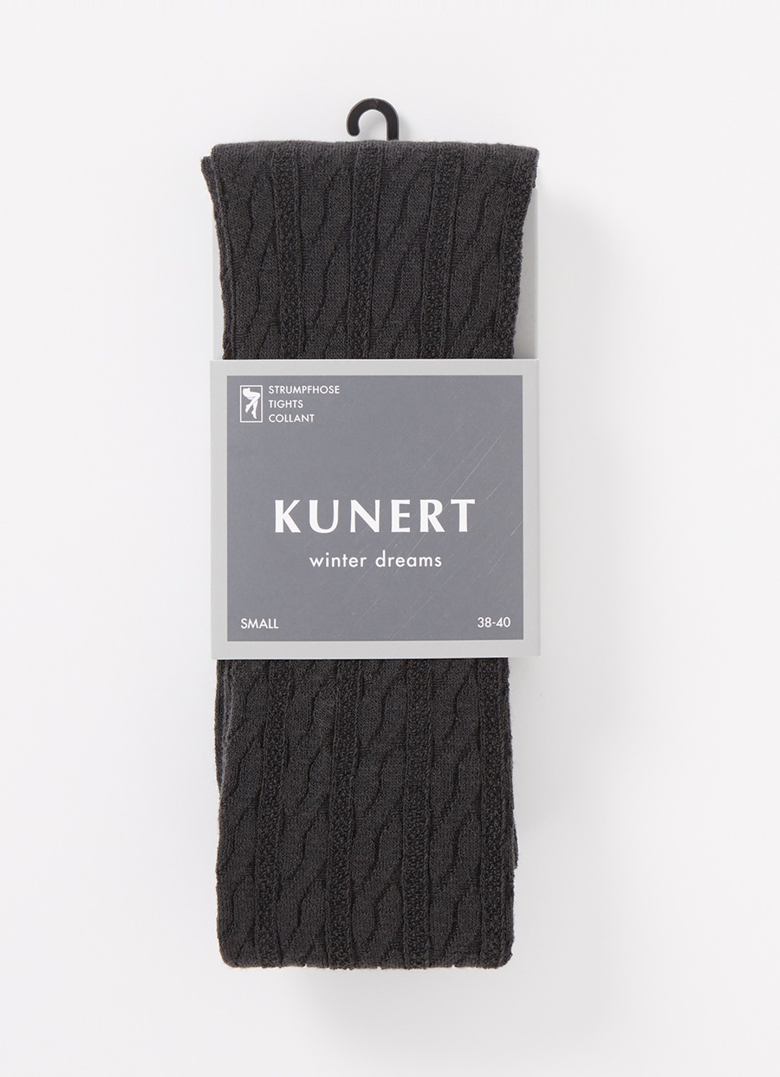 Kunert Winter Dreams maillot in wolblend - voorkant antraciet