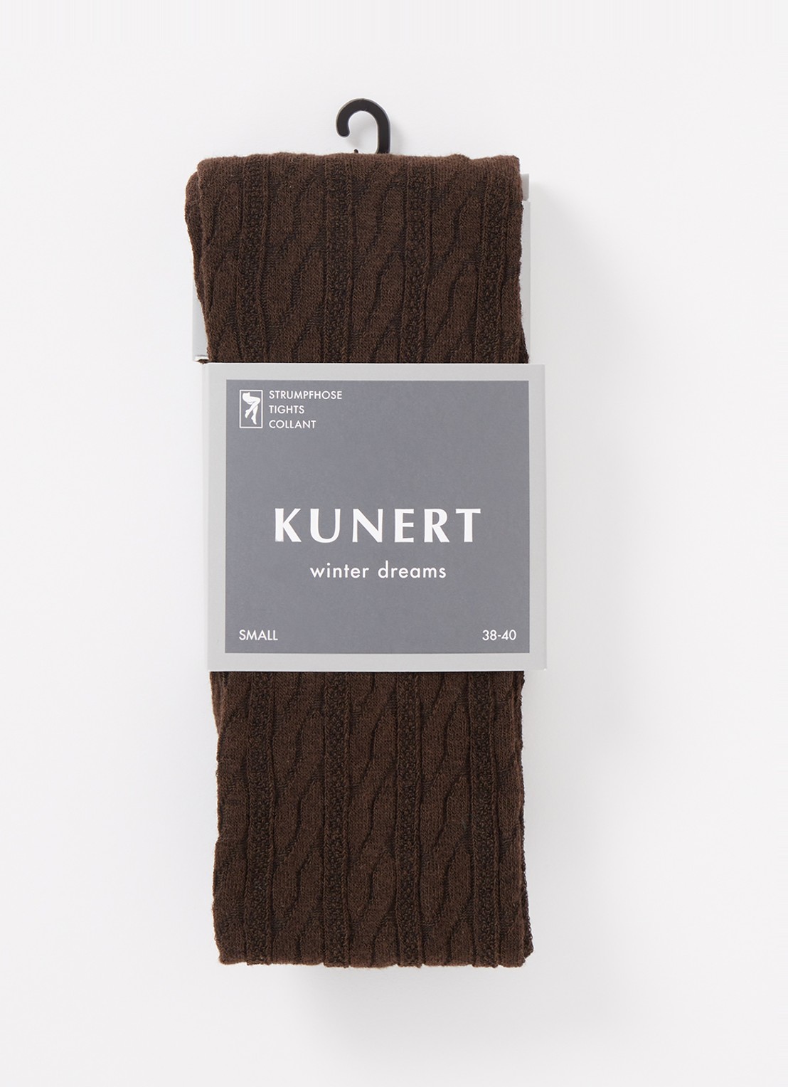 Kunert Winter Dreams maillot in wolblend - voorkant bruin