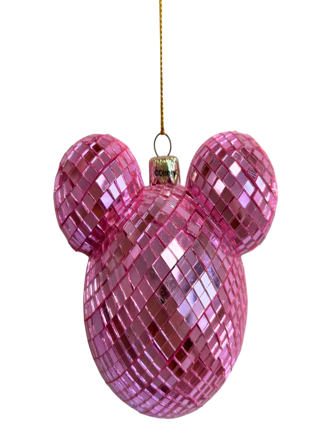 Kurt Adler Mickey Disco kersthanger 9 cm - voorkant roze