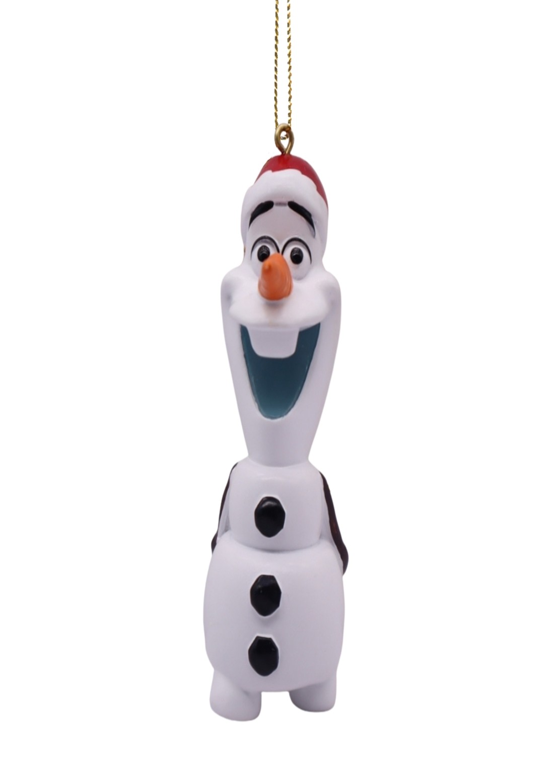 Kurt Adler Olaf met Kerstmuts kersthanger 9,5 cm - voorkant wit