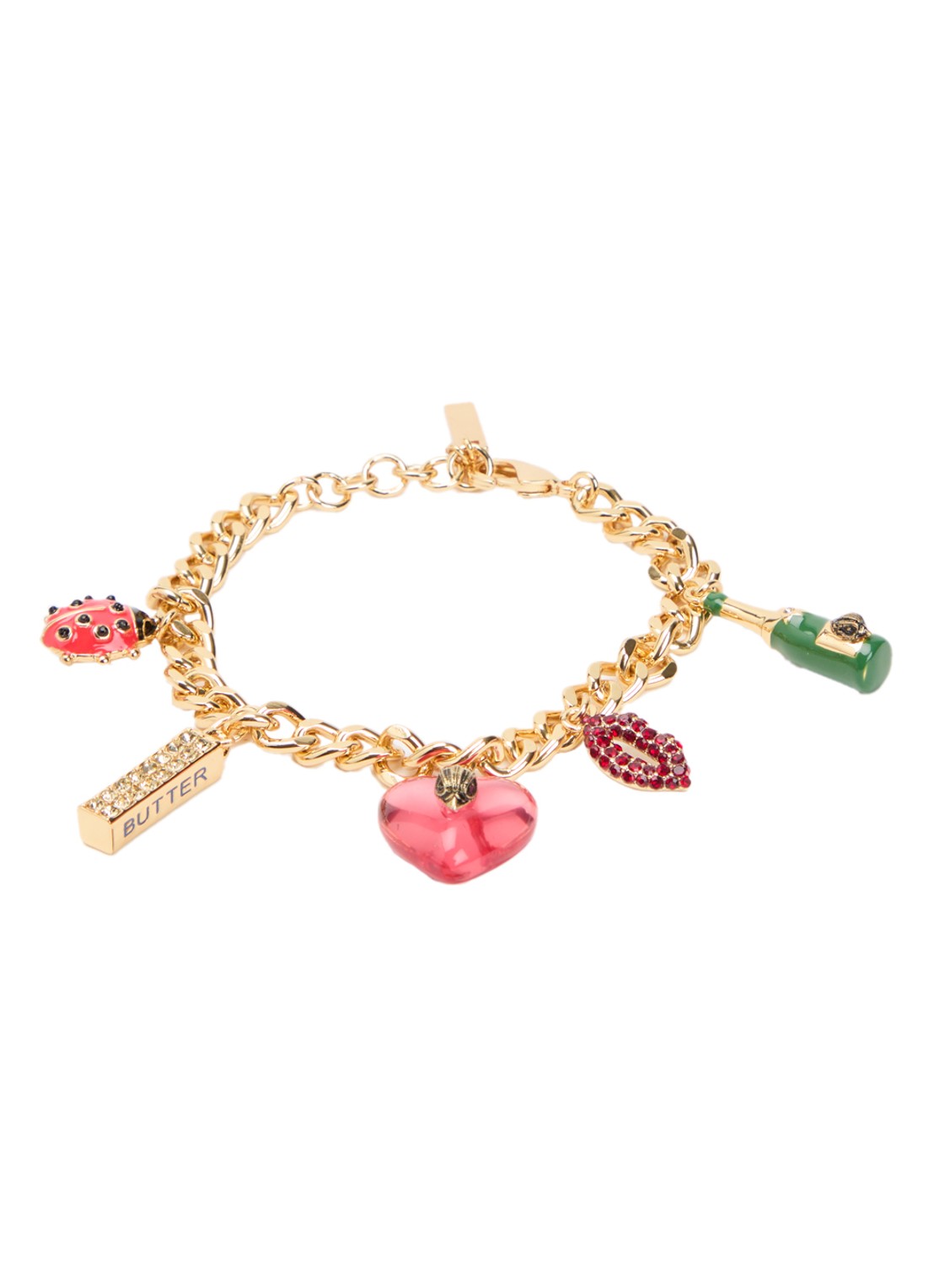 Kurt Geiger Armband met hanger - voorkant goud