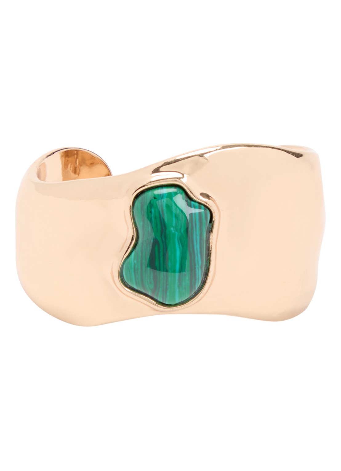 Kurt Geiger Bangle met kristal - voorkant 2 goud