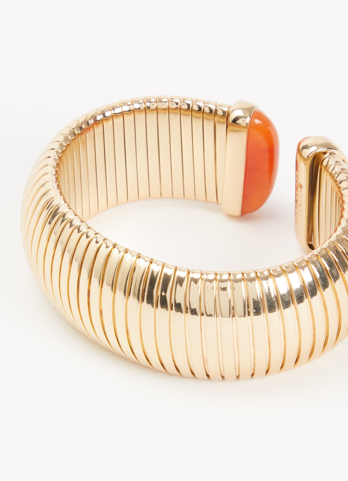 Kurt Geiger Bangle met kristal - detail goud