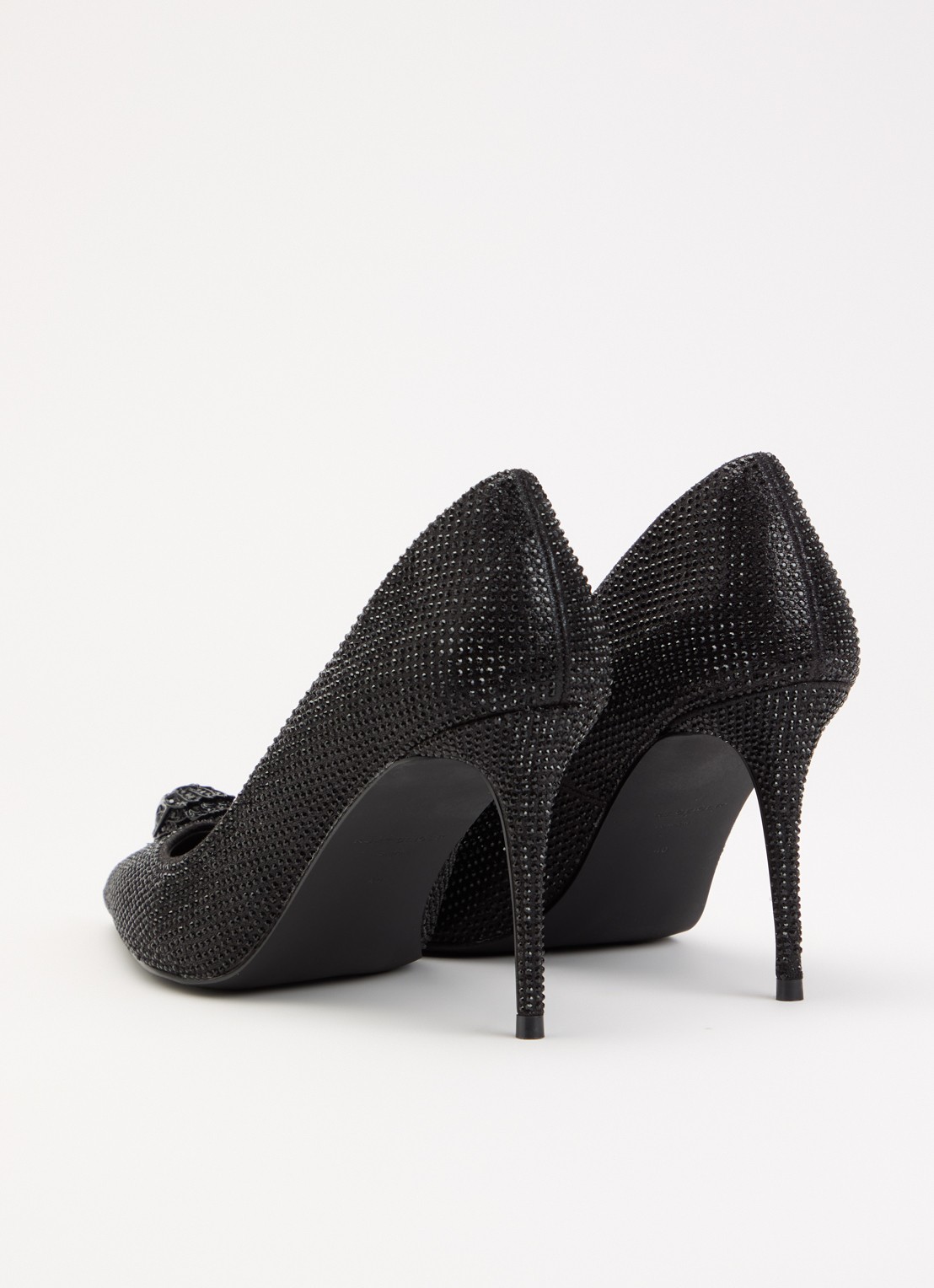 Kurt Geiger Belgravia Eagle Court pump met strass - achterkant zwart