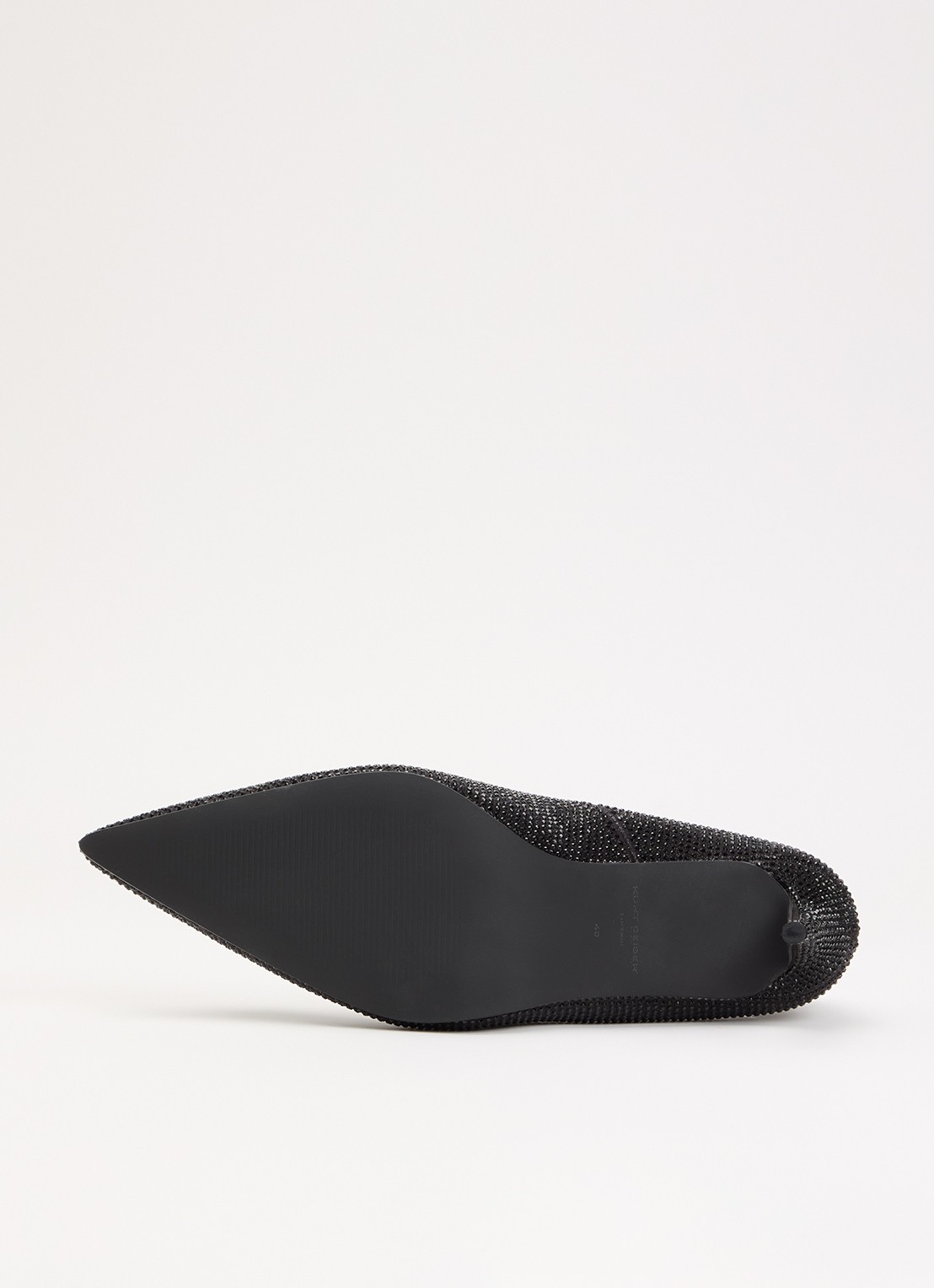 Kurt Geiger Belgravia Eagle Court pump met strass - detail 4 zwart