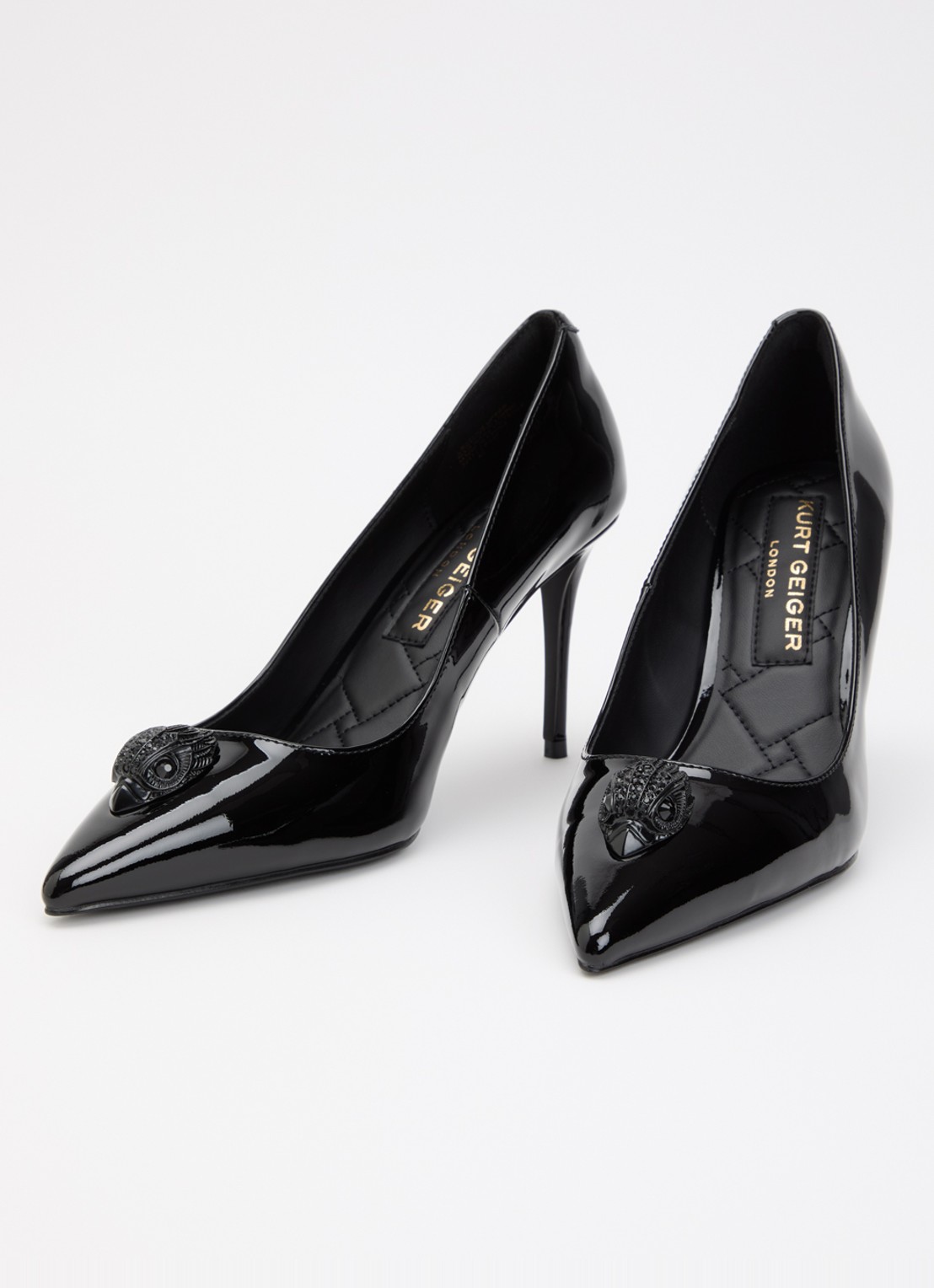 Kurt Geiger Belgravia pump met logo - detail 3 zwart