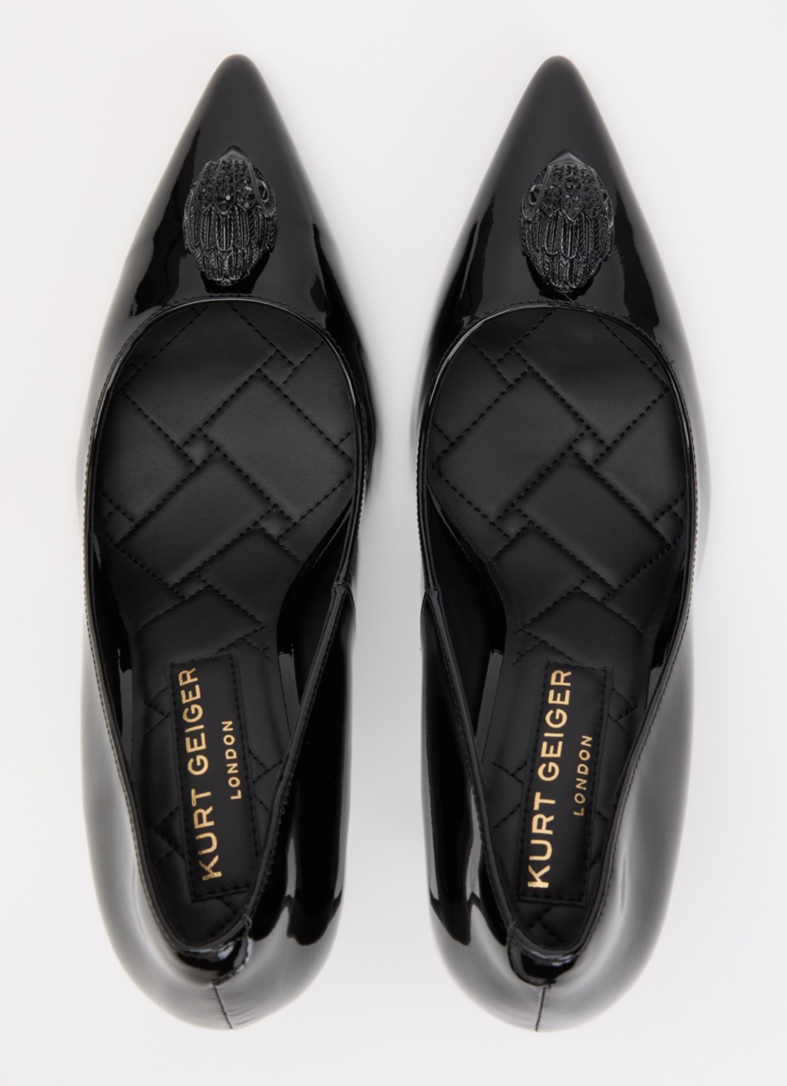 Kurt Geiger Belgravia pump met logo - detail 4 zwart