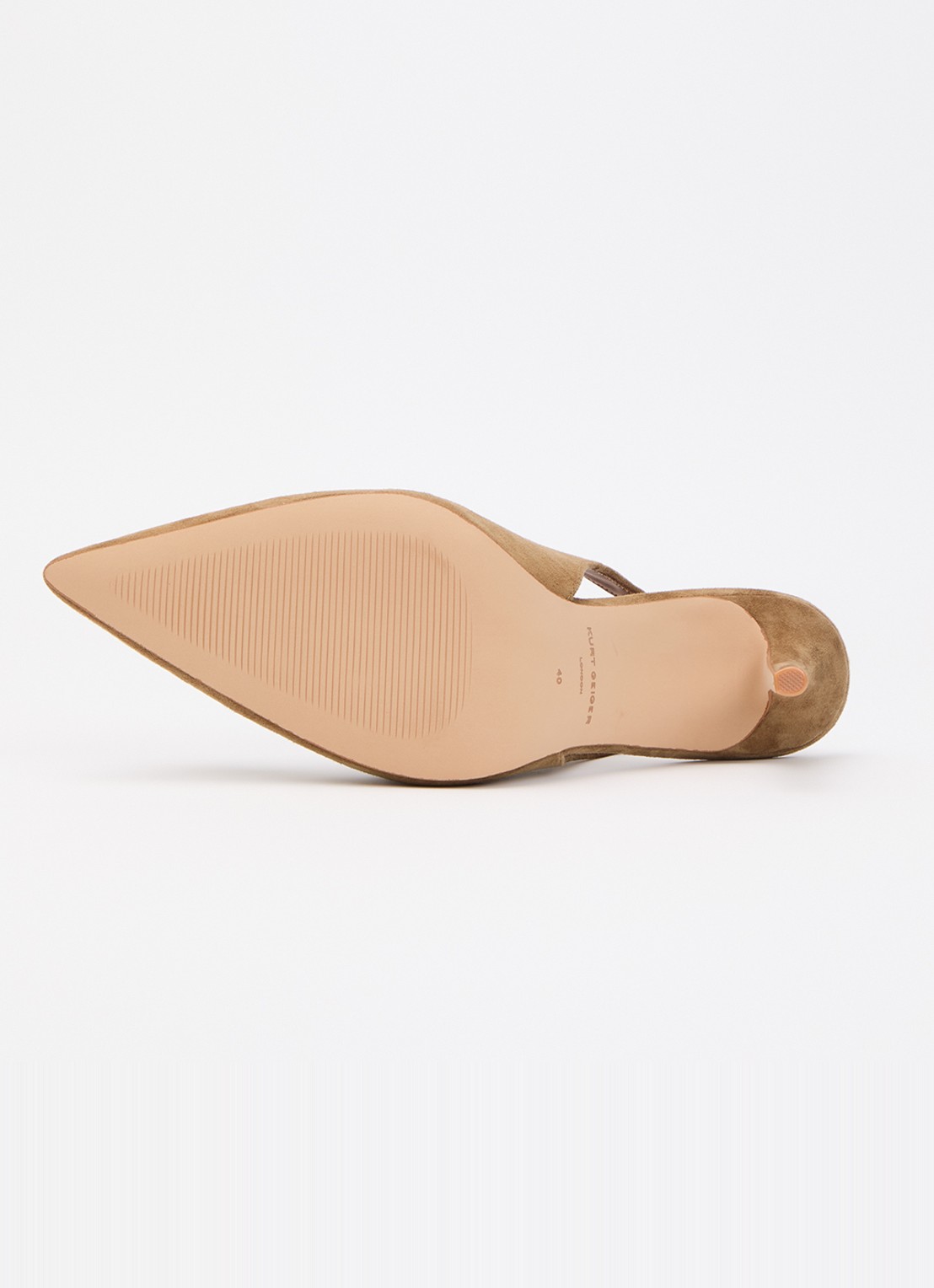 Kurt Geiger Belgravia pump met logo - detail 5 naturel
