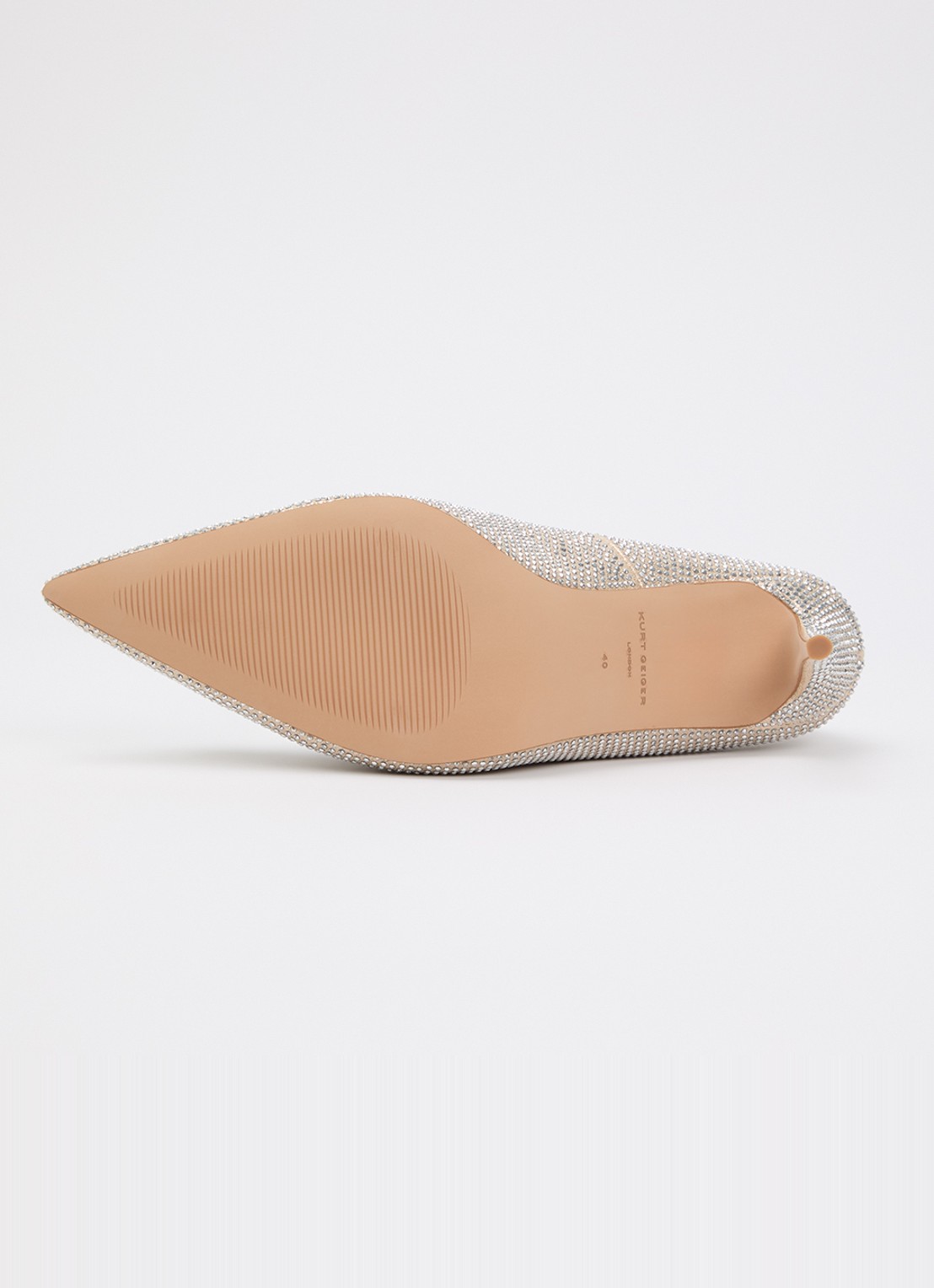 Kurt Geiger Belgravia pump met strass - detail 5 goud