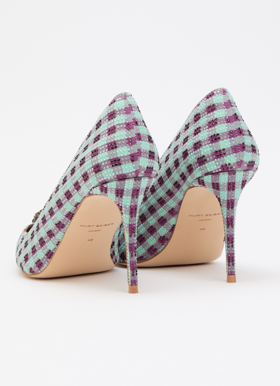 Kurt Geiger Belgravia pump met strass - achterkant 5 multicolor