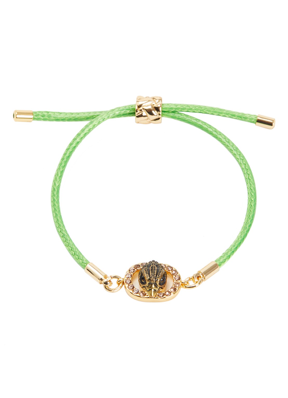 Kurt Geiger Chelsea armband met kristal - voorkant 2 groen