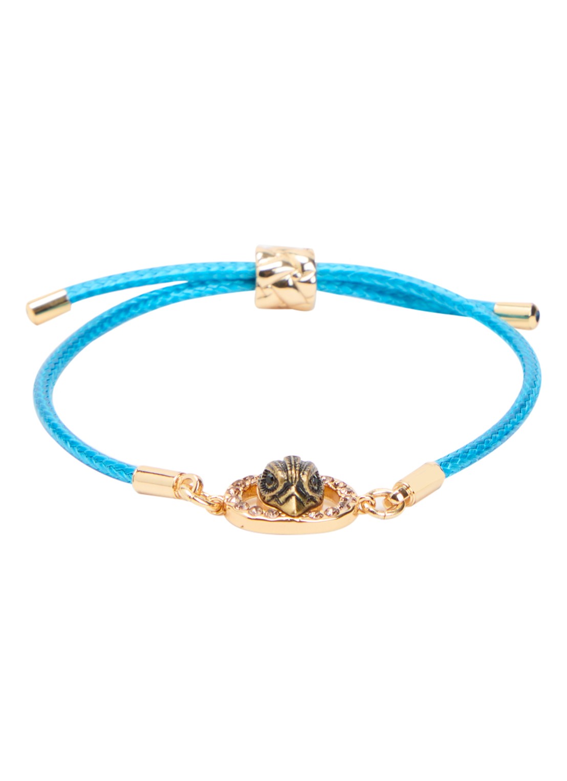 Kurt Geiger Chelsea armband met kristal - voorkant blauw
