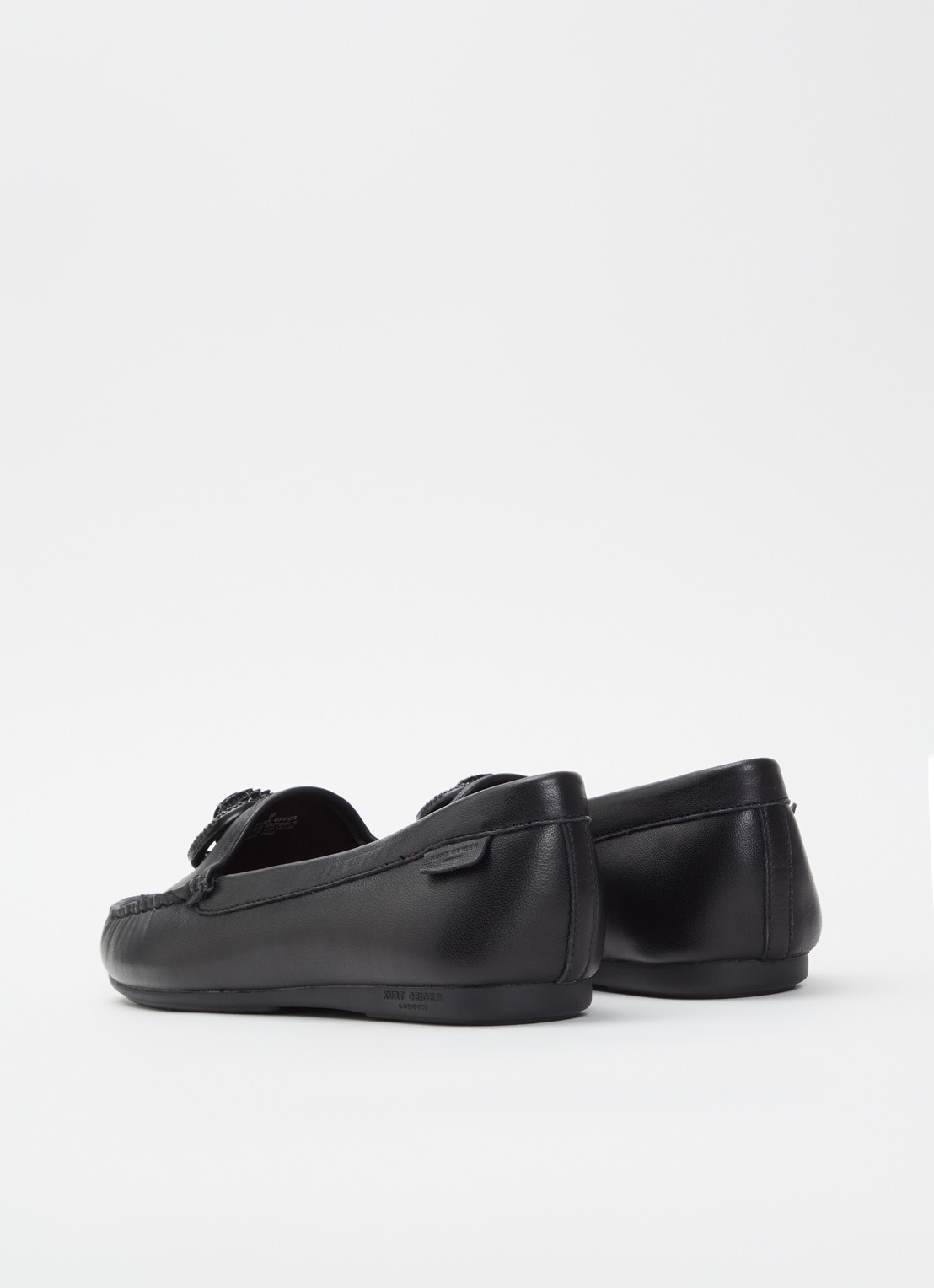 Kurt Geiger Chelsea mocassin van leer - achterkant 5 zwart