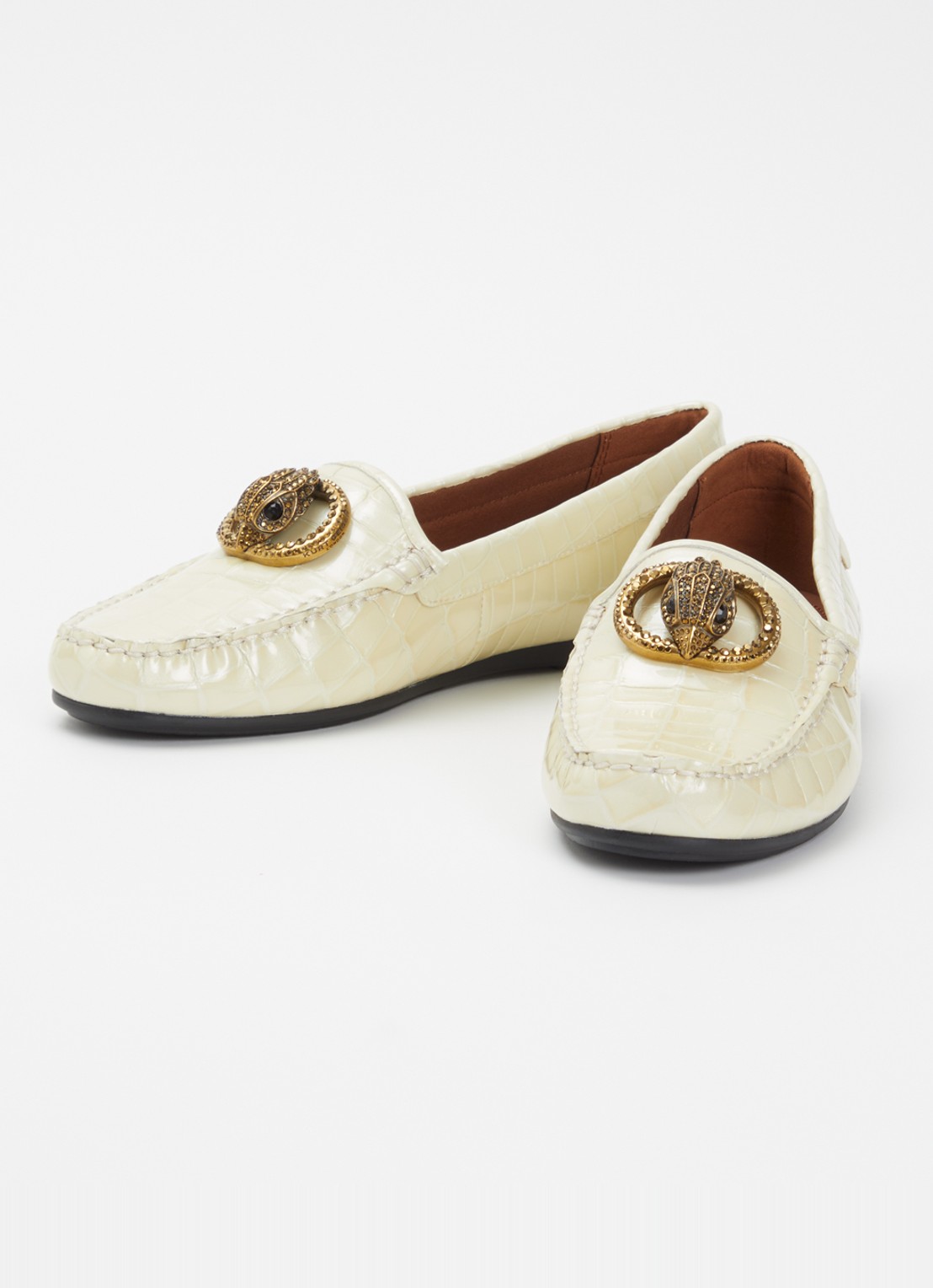 Kurt Geiger Chelsea mocassin van leer - detail 3 ivoor
