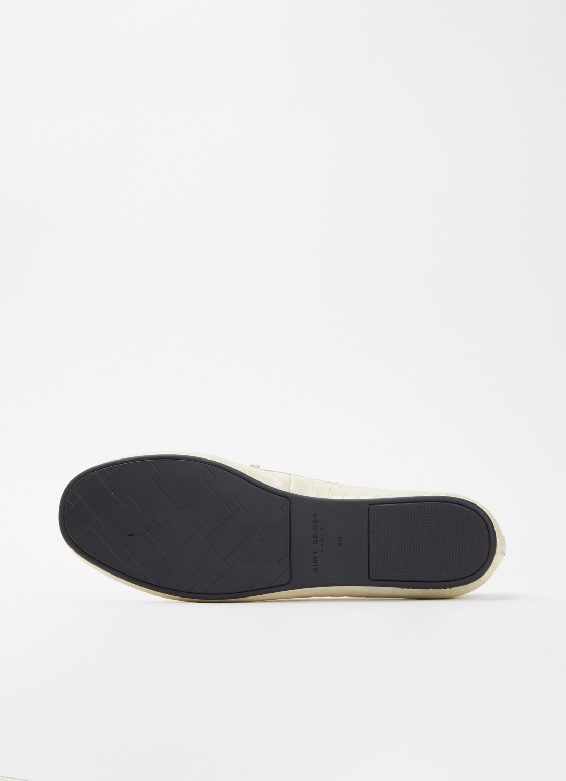 Kurt Geiger Chelsea mocassin van leer - detail 5 ivoor