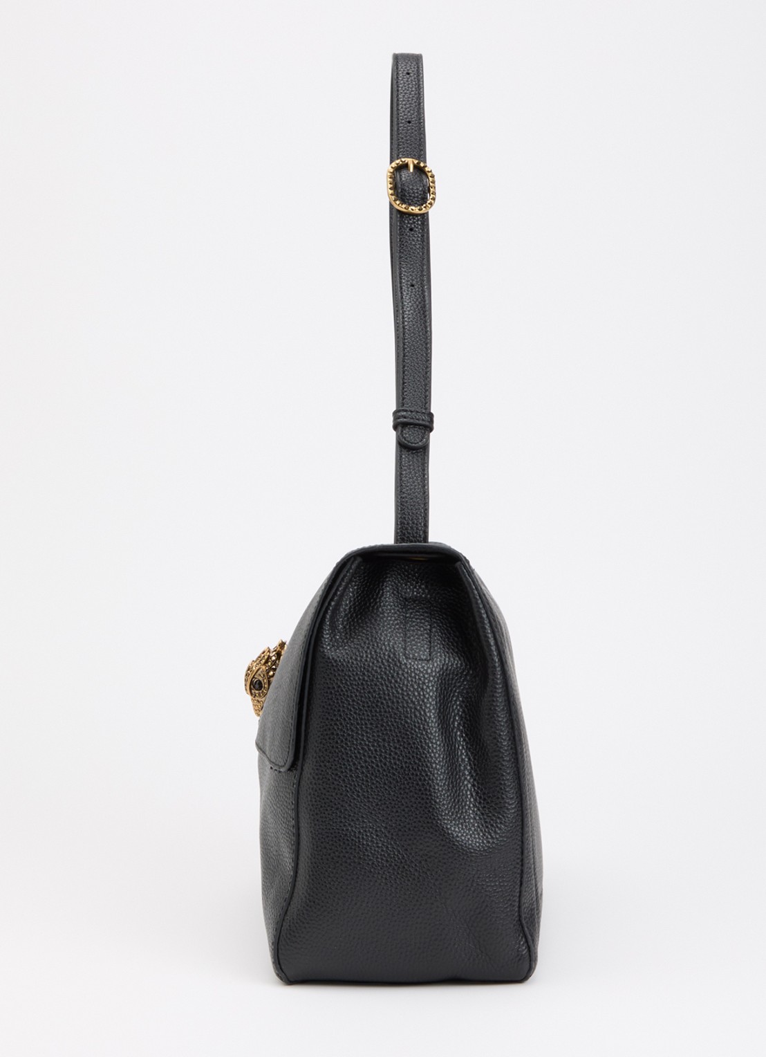 Kurt Geiger Chelsea Slouch Flap Large schoudertas van leer - detail 2 zwart