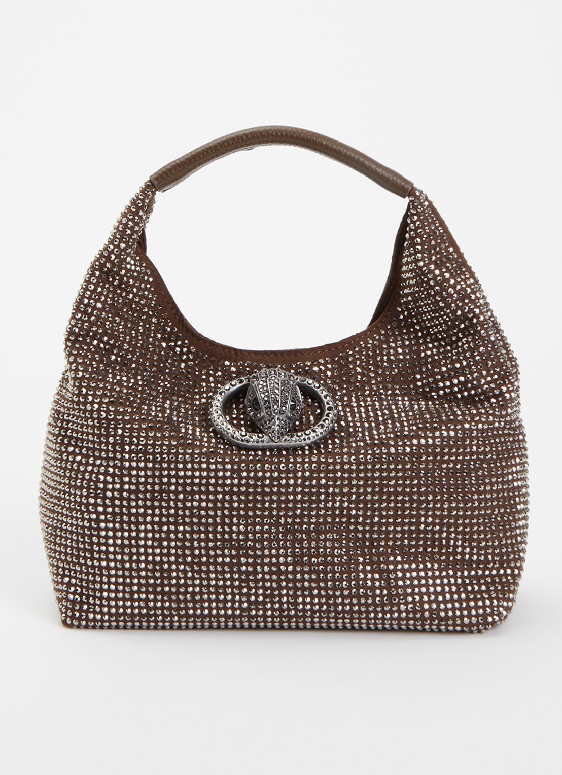 Kurt Geiger Chelsea Small handtas met strass - voorkant 2 bruin