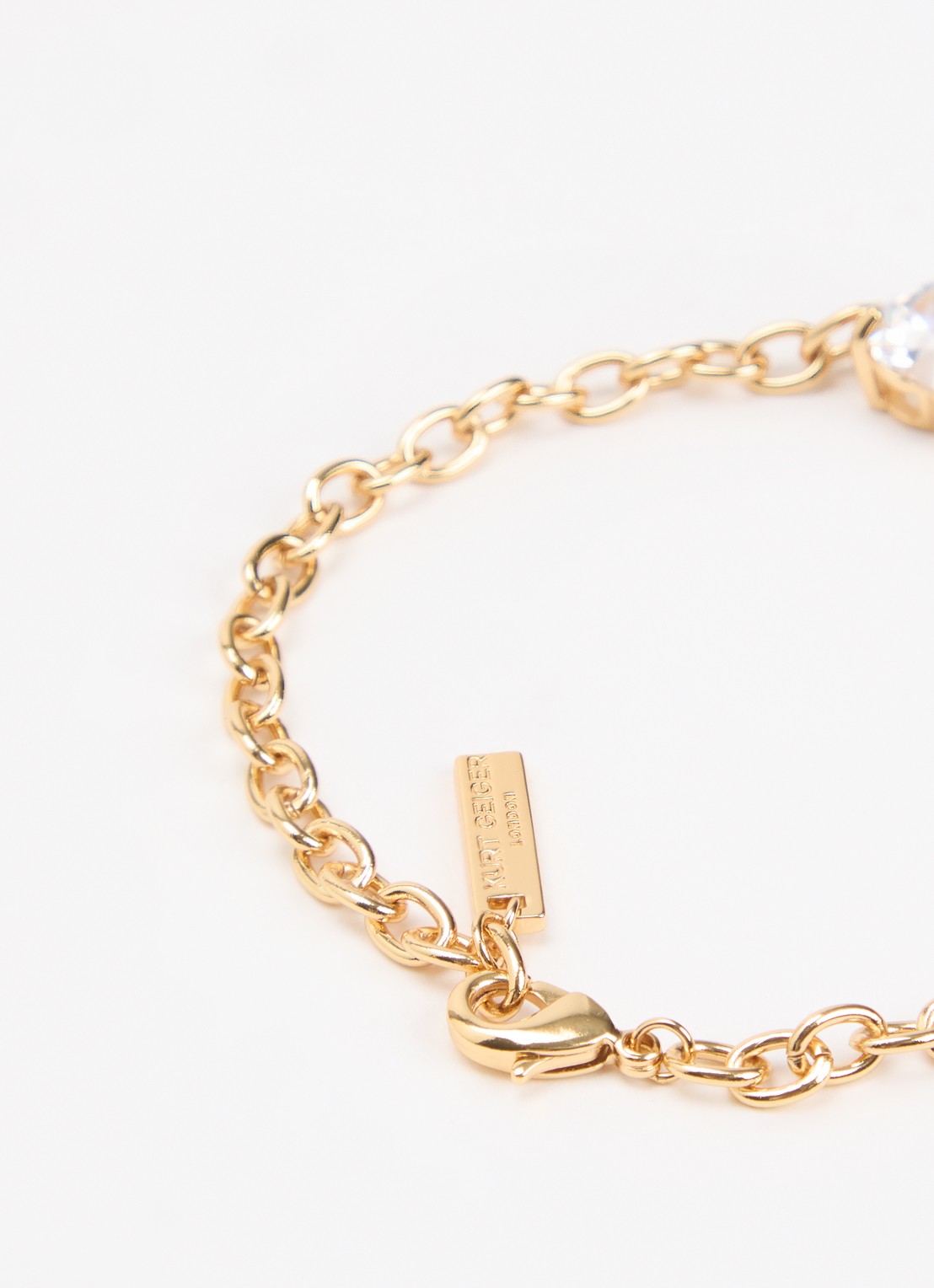 Kurt Geiger Christal Heart armband met kristal - detail 3 goud