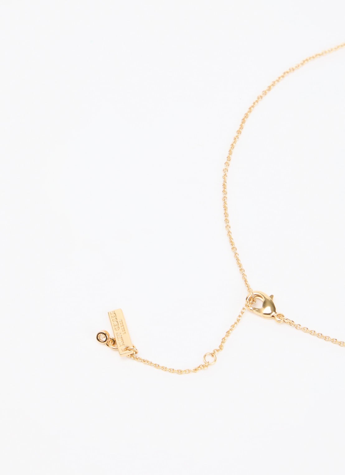 Kurt Geiger Crystal Heart ketting met kristal - detail 2 fuchsia