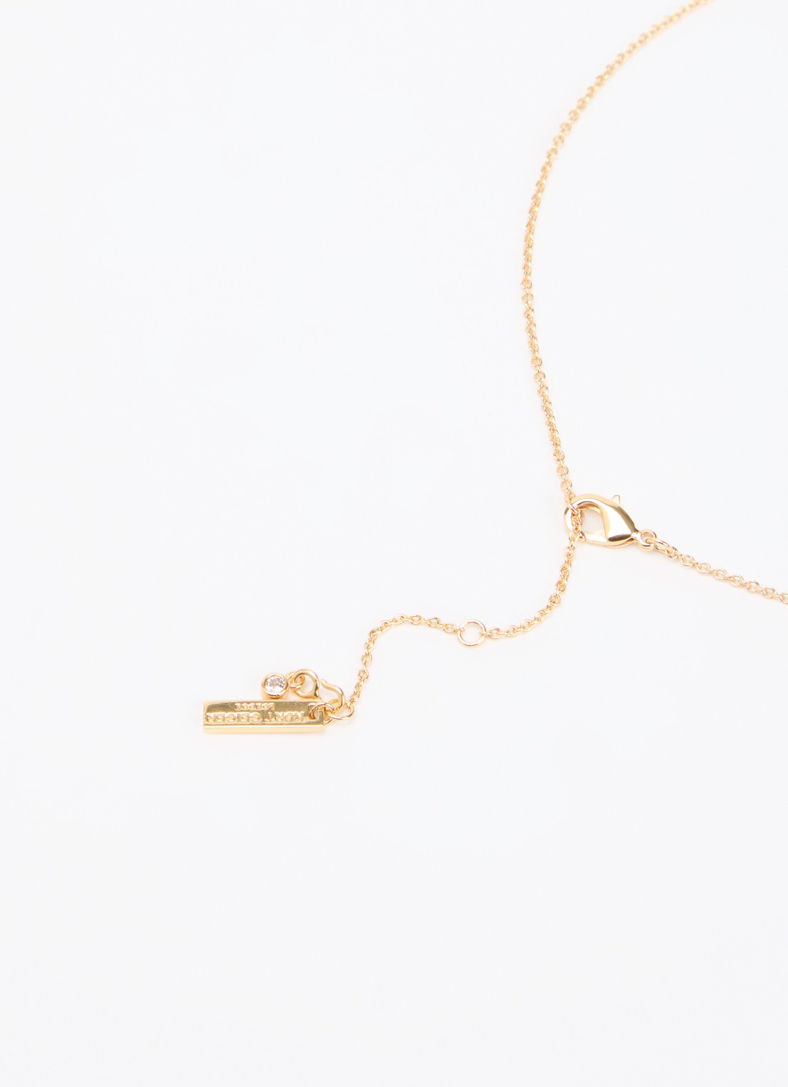 Kurt Geiger Crystal Heart ketting met kristal - detail 2 groen