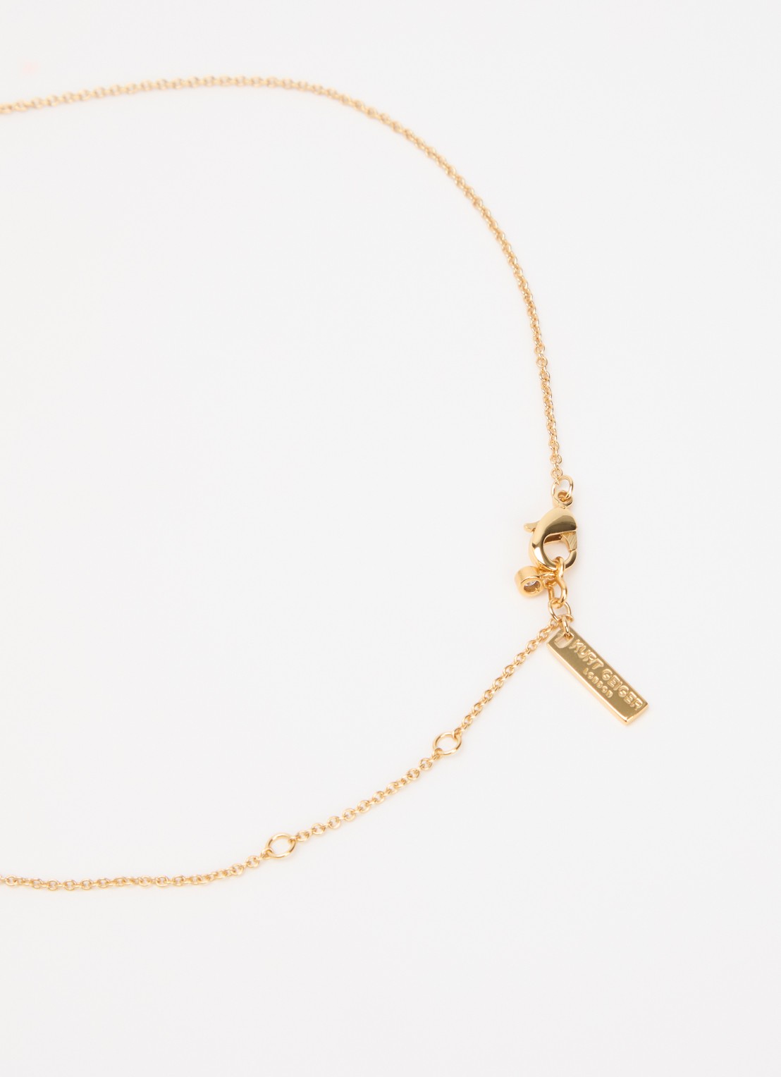 Kurt Geiger Crystal Heart ketting met kristal - detail 4 goud