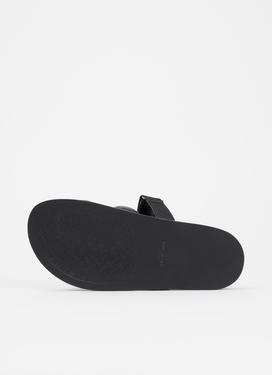 Kurt Geiger Eagle Cut Out slipper van leer - detail 5 zwart