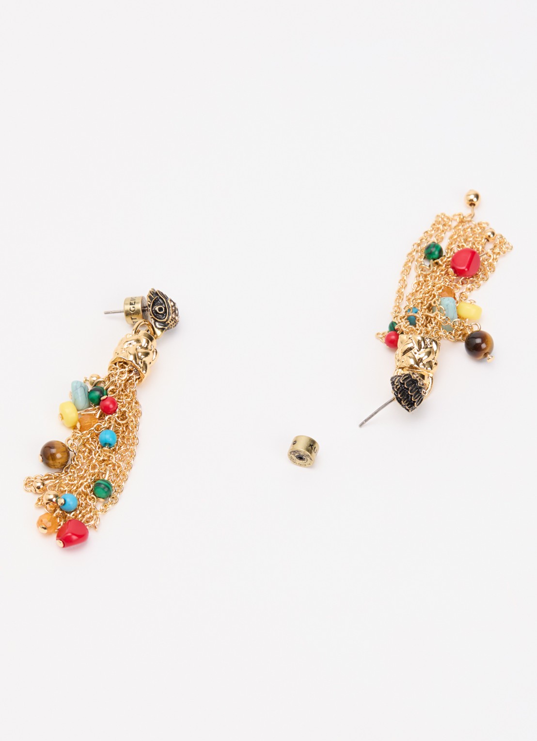 Kurt Geiger Eagle Tassel oorstekers met kristal - detail goud