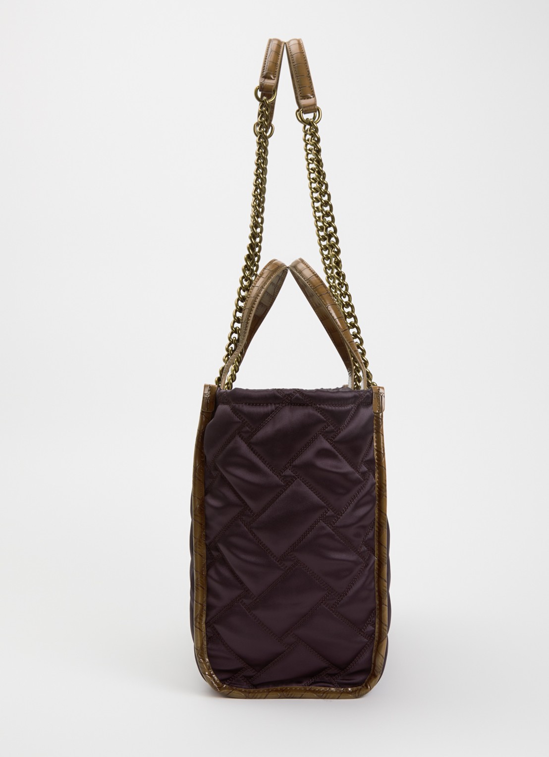 Kurt Geiger Hoxton shopper met quilt patroon  - detail 4 bordeauxrood