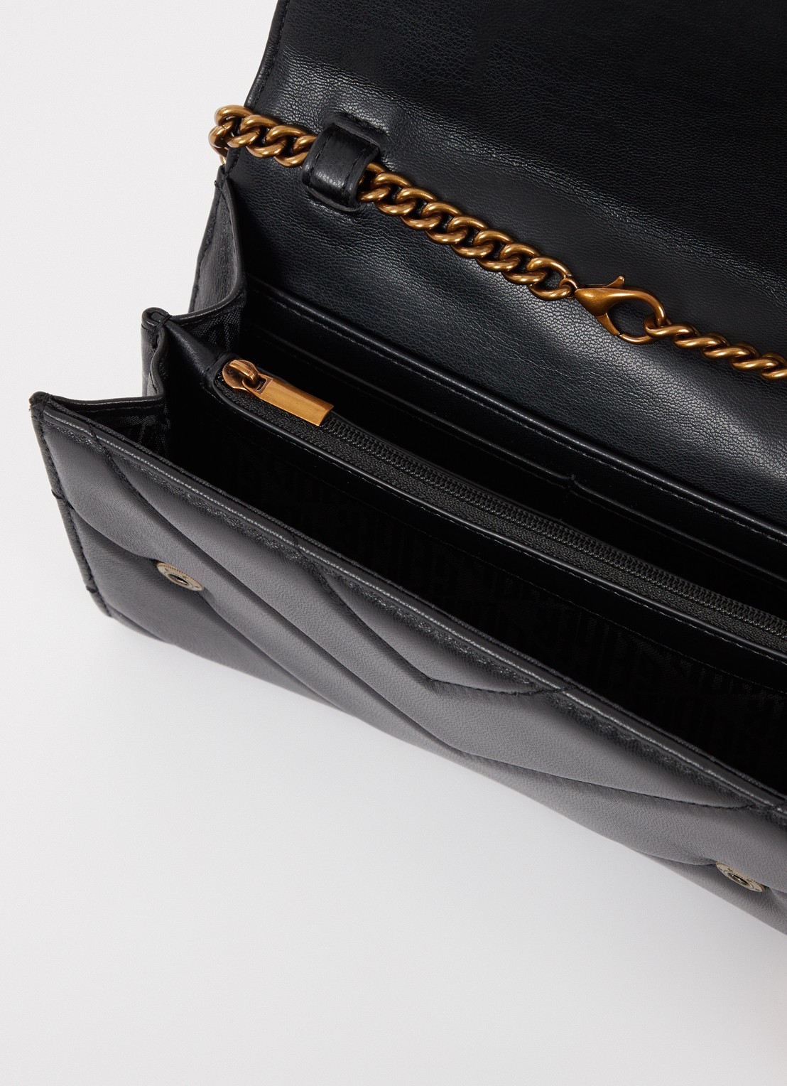 Kurt Geiger Kensington crossbodytas van leer met afneembare schouderriem - voorkant 2 zwart
