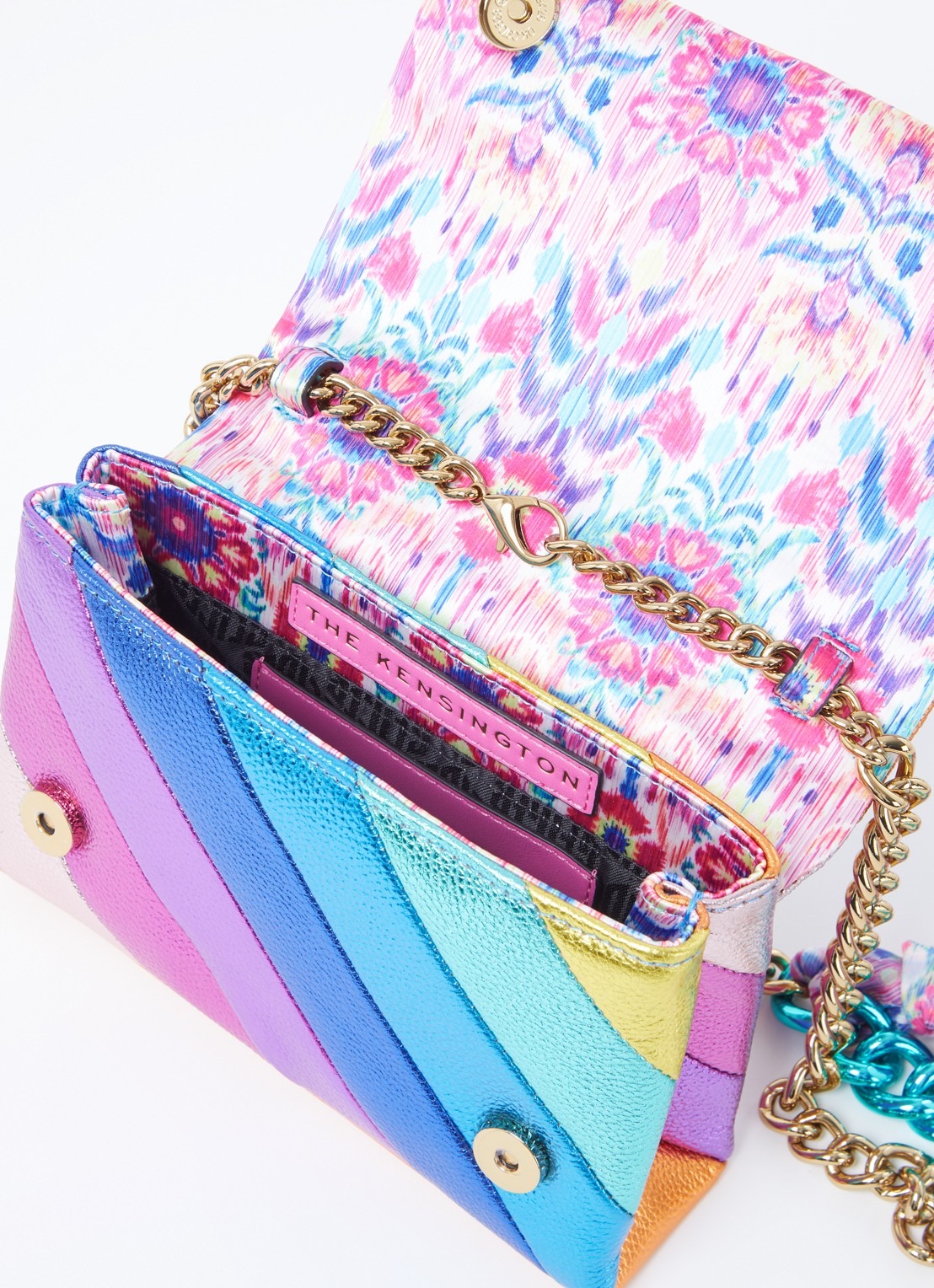 Kurt Geiger Kensington crossbodytas van leer - detail 2 multicolor
