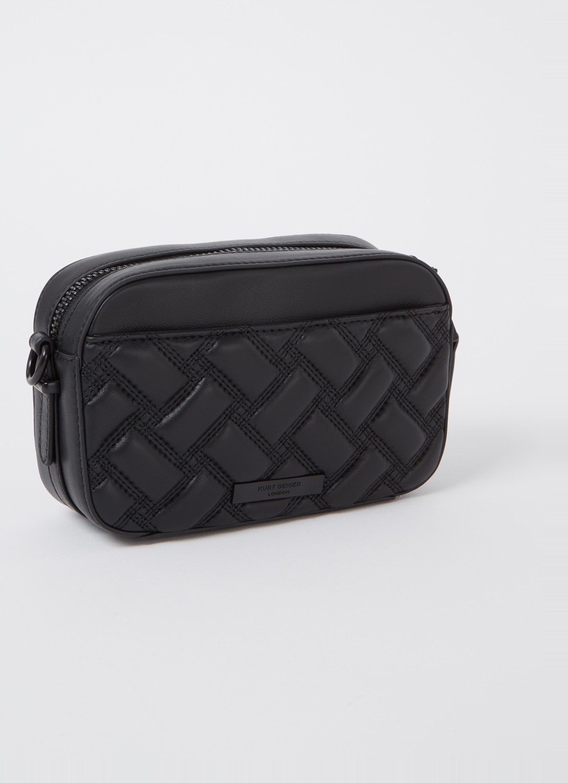 Kurt Geiger Kensington crossbodytas van quilted leer - achterkant 4 zwart